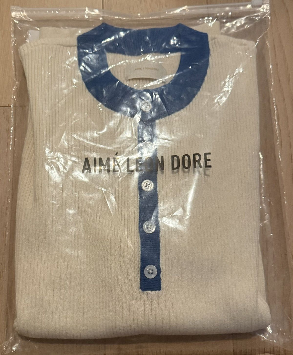 Aime Leon Dore ALD Aime Sport Knit Henley White Large Size US L / EU 52-54 / 3 - 7 Thumbnail