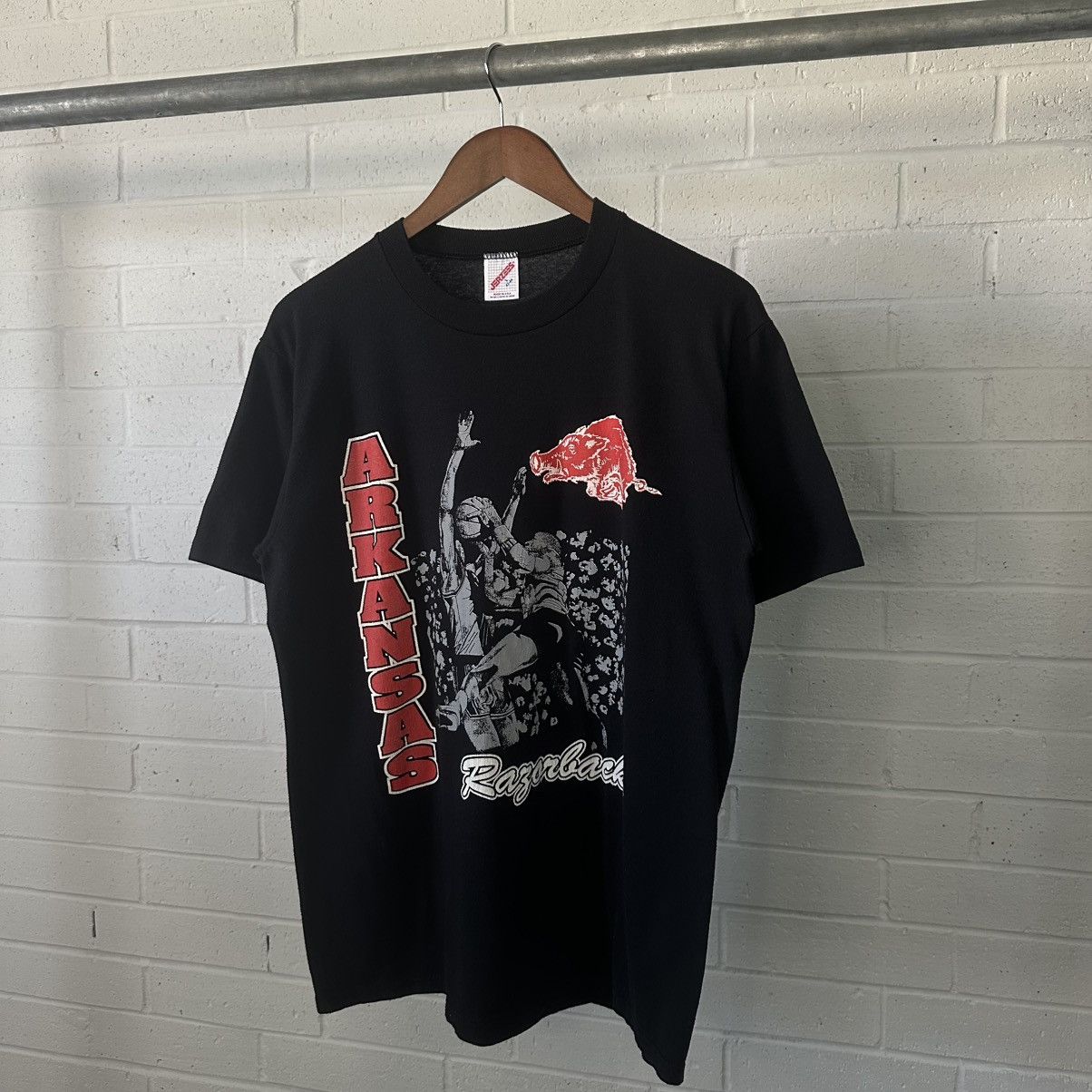 Jerzees Arkansas Razorbacks Single Stitch T-Shirt Size US L / EU 52-54 / 3 - 4 Thumbnail