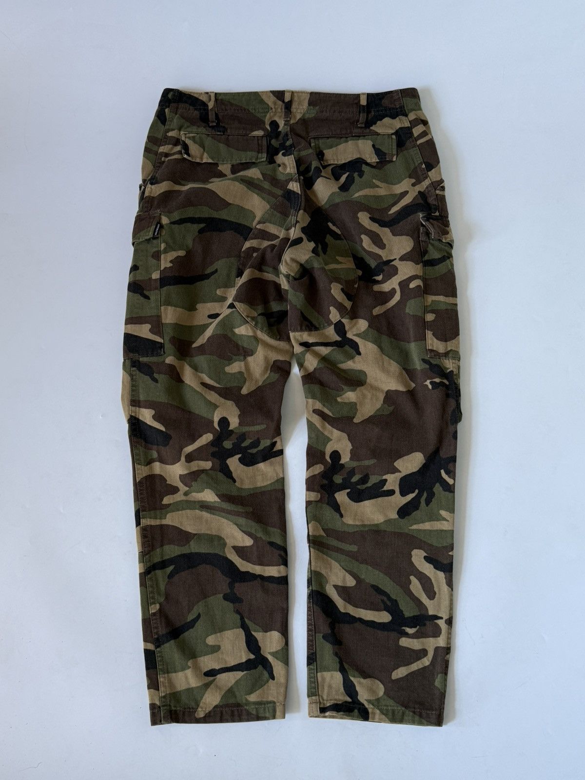 Balenciaga Balenciaga Camouflage Woodland Green Cargo Pants Size US 35 - 2 Thumbnail