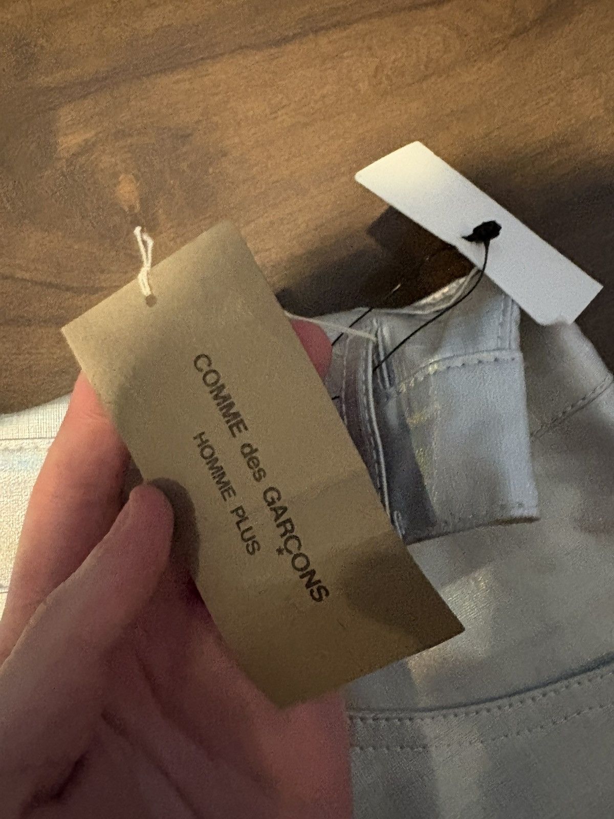 Comme des Garcons Homme Plus Comme Des Garcons Homme Plus Silver Double Waist Pants Size US 34 / EU 50 - 9 Thumbnail