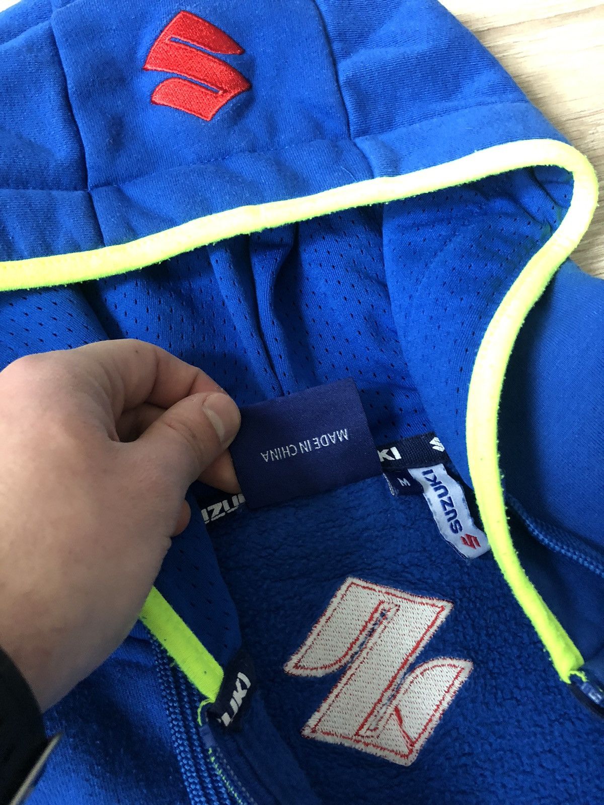 Vintage Vintage Y2K Suzuki Racing Moto Zip Hoodie Size US M / EU 48-50 / 2 - 9 Thumbnail