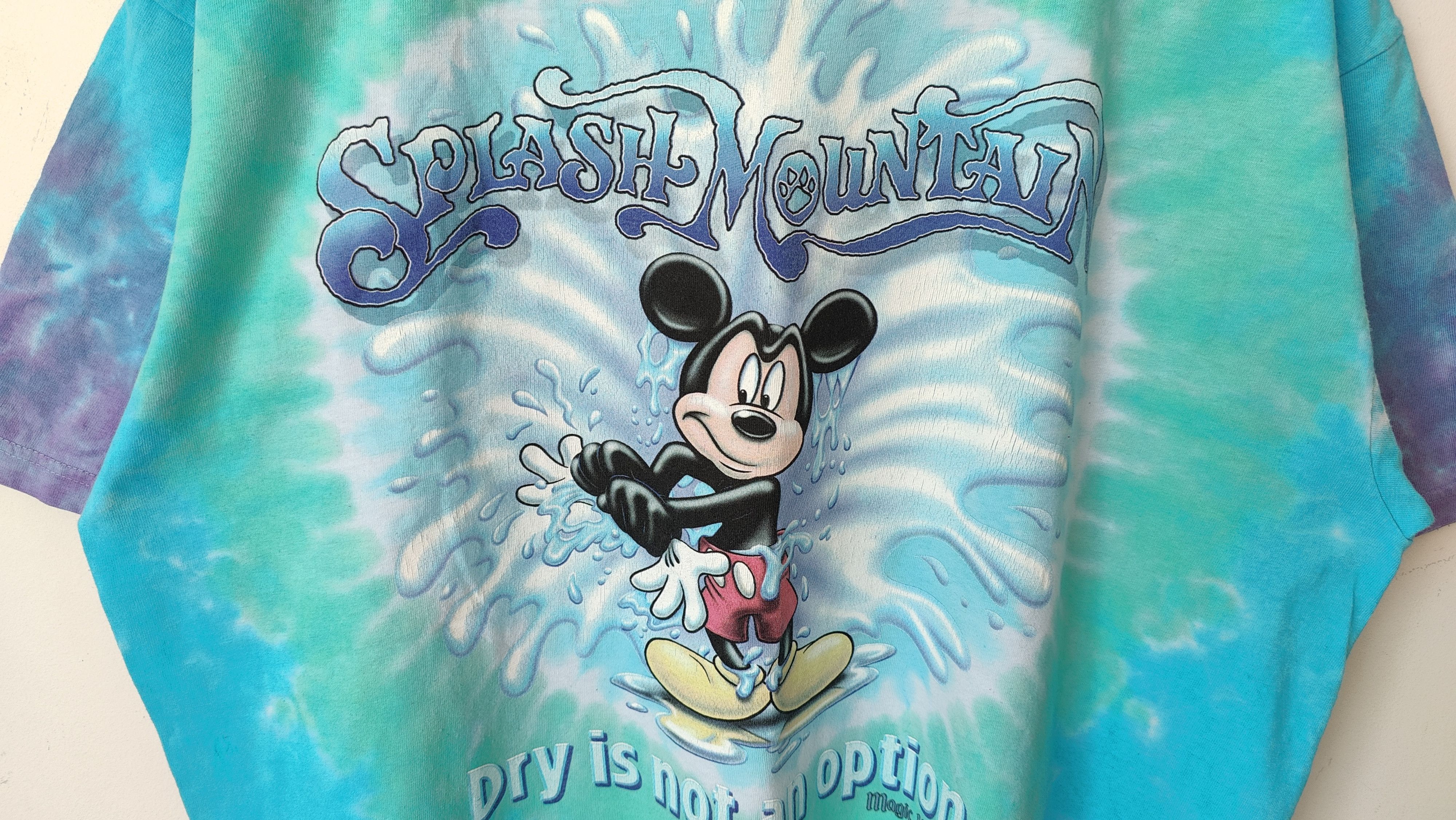 Disney Mickey Mouse Splash Mountain 90s Vintage Big Print tshirt Size US XL / EU 56 / 4 - 4 Thumbnail