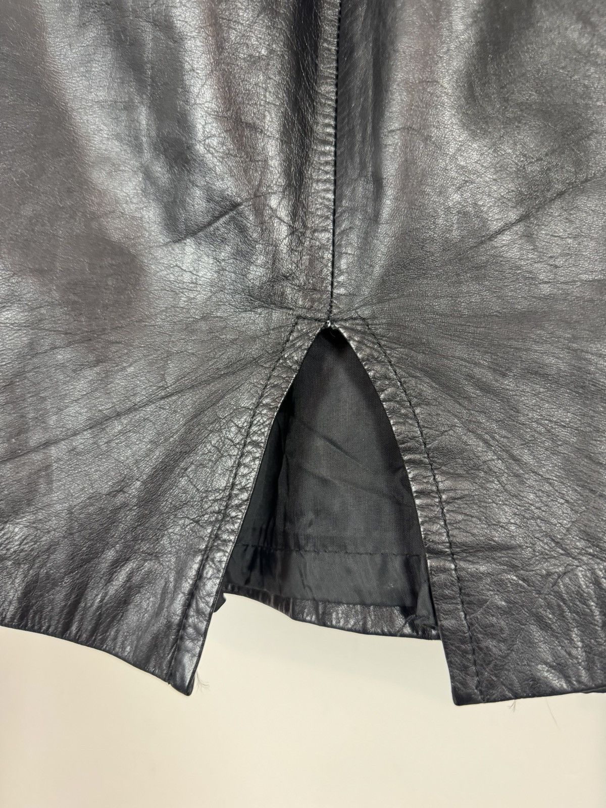 Wilsons Leather 100% Leather High-waisted Pencil Skirt s / 36 Size 27" / US 4 / IT 40 - 10 Thumbnail