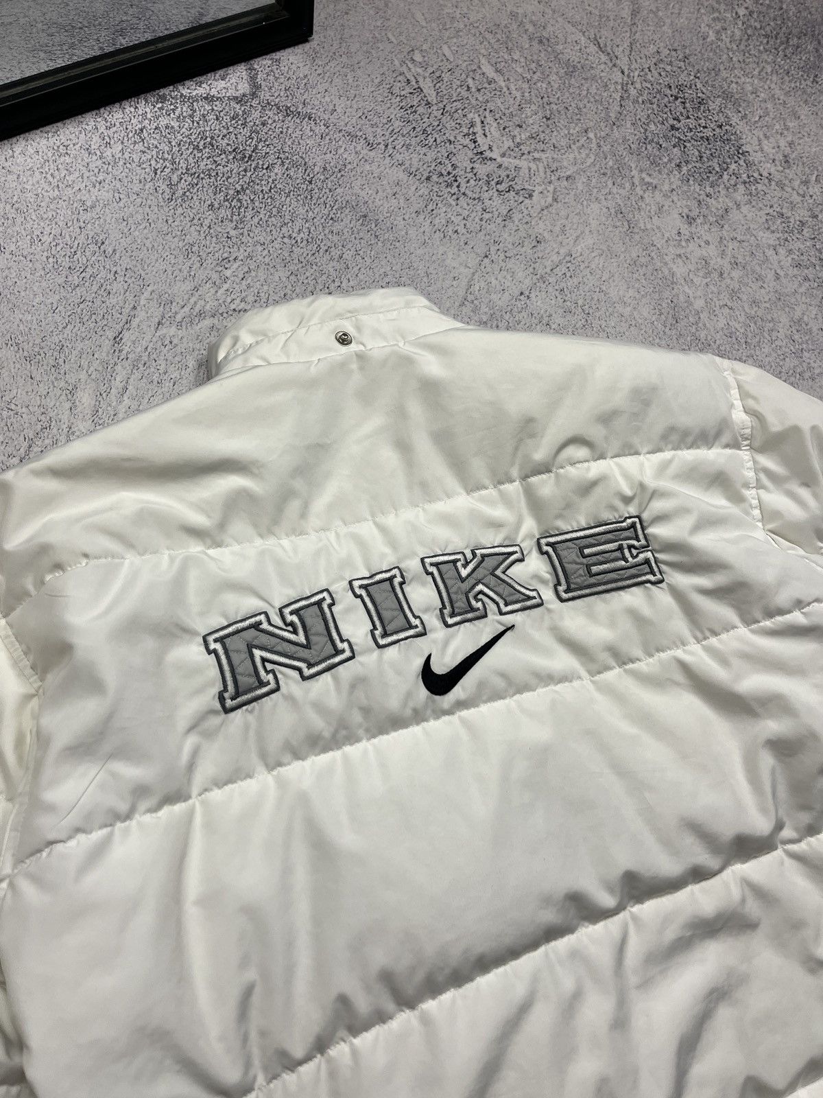 Nike RARE Vintage Nike Puffer Jacket Spellout Big Logo 90’s Y2k Size US S / EU 44-46 / 1 - 5 Thumbnail