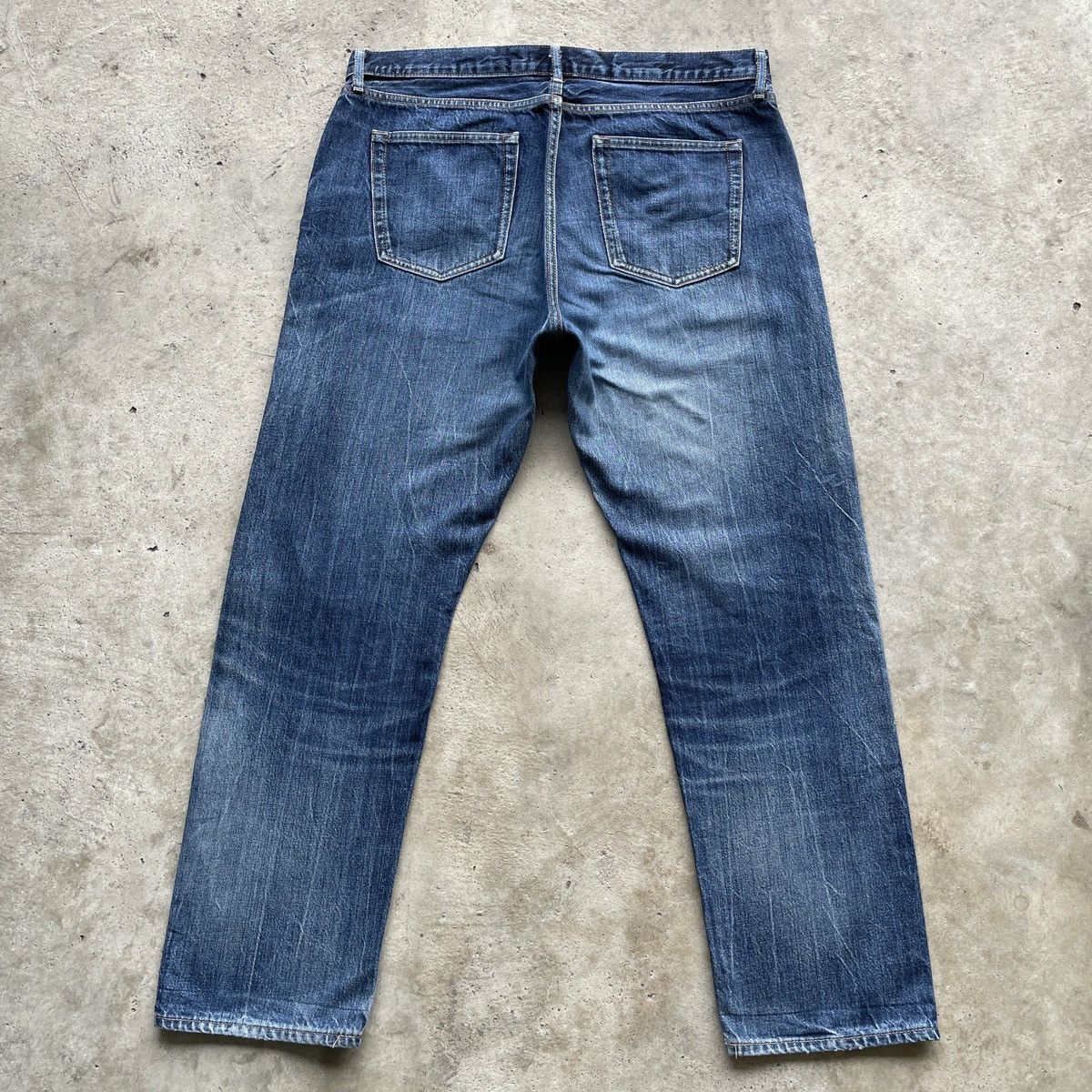 Japanese Brand × Jean × Vintage Vintage Japanese Faded Distressed Selvedge Jeans Pants W37 Size US 37 - 12 Thumbnail