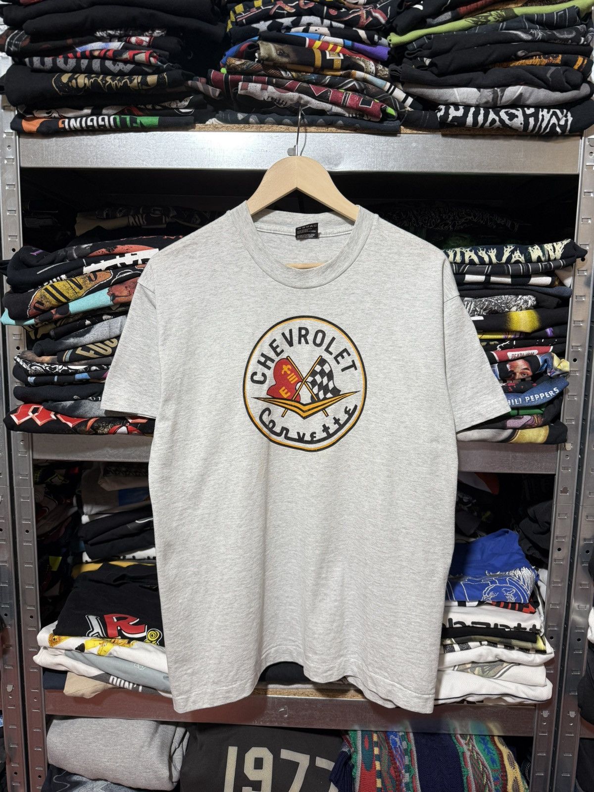 Vintage Vintage 90s Chevrolet Corvette Racing F1 Formula Uno T-Shirt Size US L / EU 52-54 / 3 - 1 Thumbnail