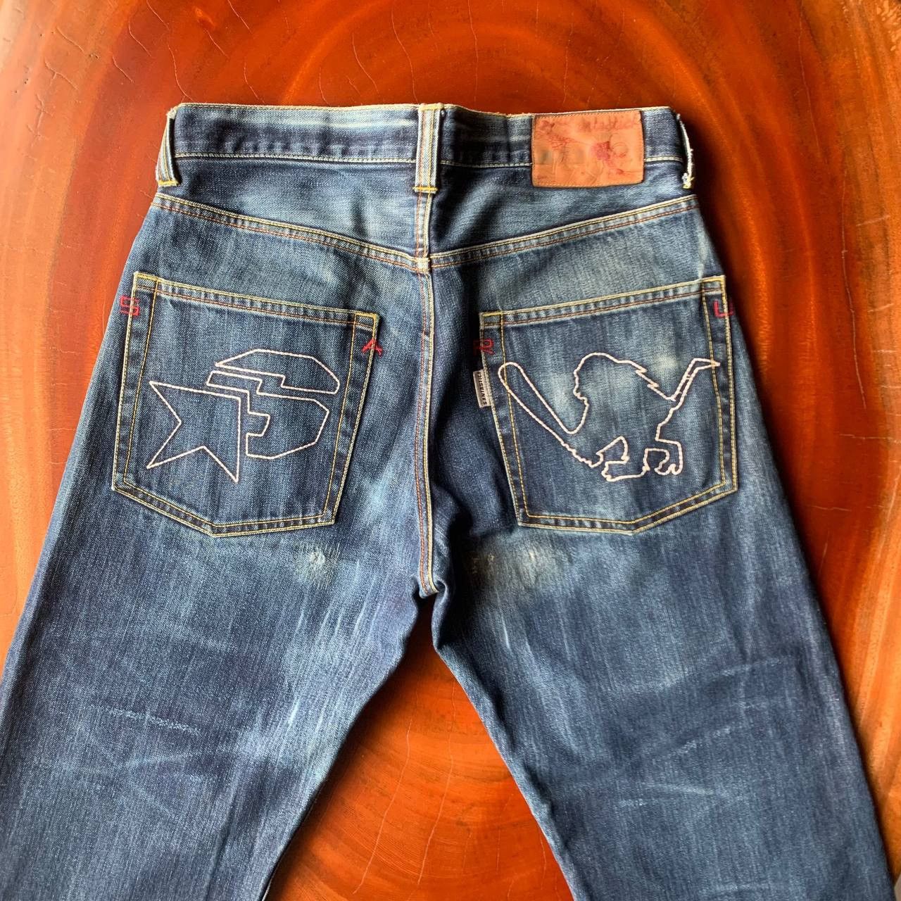 Japanese Brand Santastic Saru Tokyo Tribe Distressed Blue Denim Pants Size US 32 / EU 48 - 3 Thumbnail