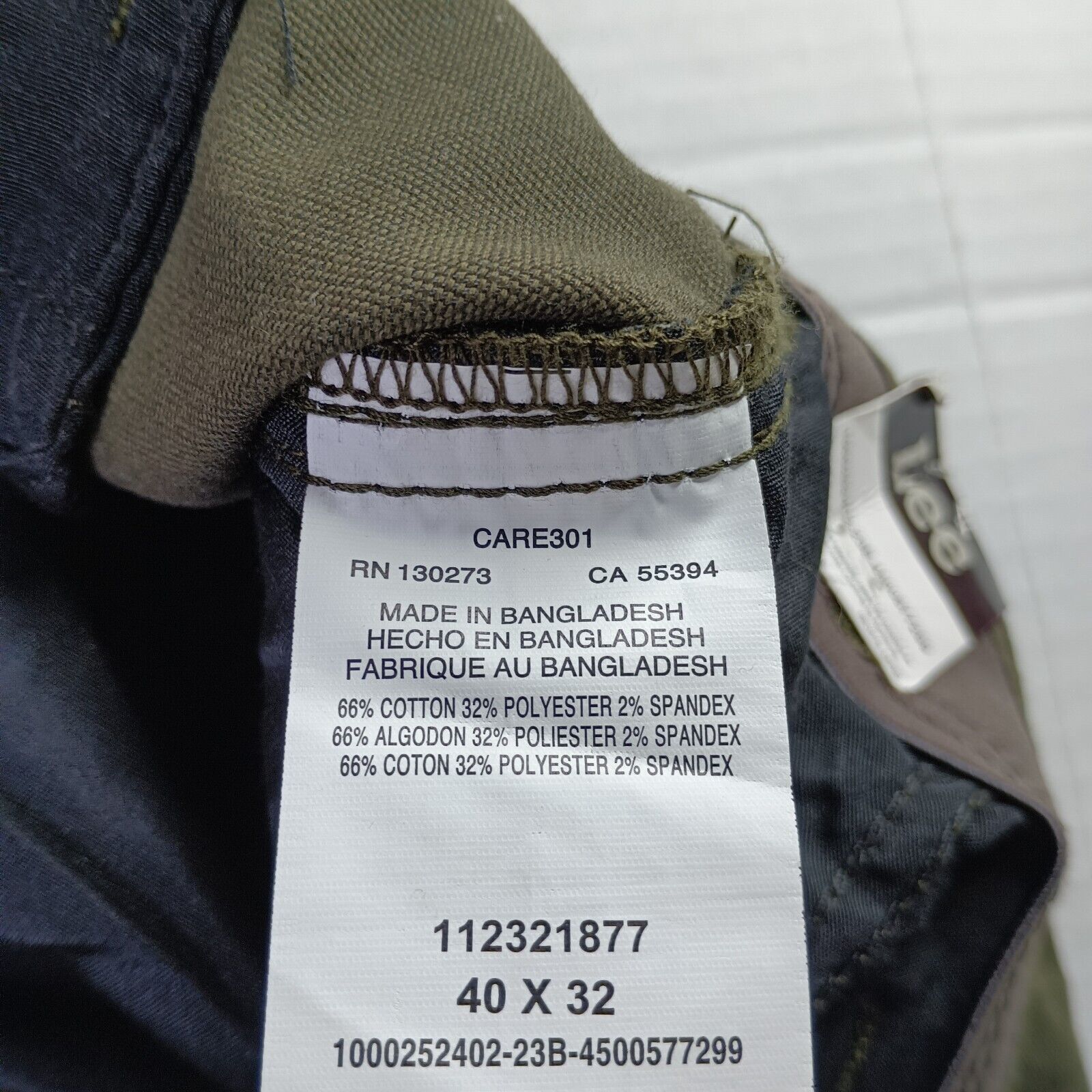 Lee Lee Extreme Comfort Cargo Pants Mens 40x32 Pine Straight Fit Size US 40 / EU 56 - 6 Thumbnail
