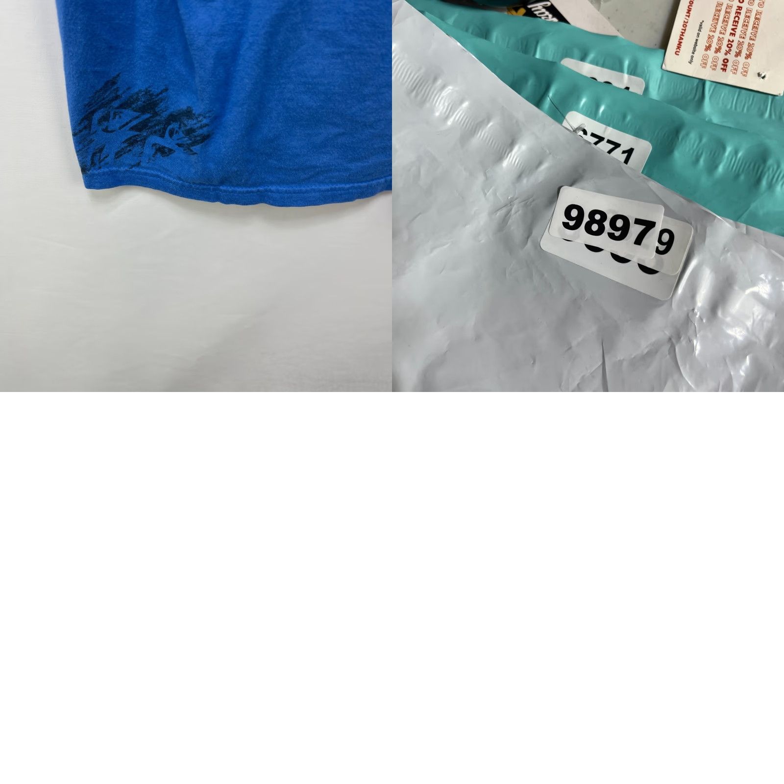 Quiksilver VINTAGE Quiksilver T-Shirt L Blue 90s Skull Graphic Print Short Sleeve Crew Neck Men Large Cotton Polyester All Seasons Regular US Size US L / EU 52-54 / 3 - 8 Thumbnail