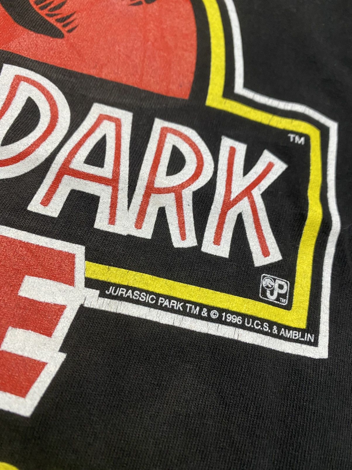 Universal Studios True Vintage 90s OG Jurassic Park (the Ride) Movie tee Size US L / EU 52-54 / 3 - 3 Thumbnail