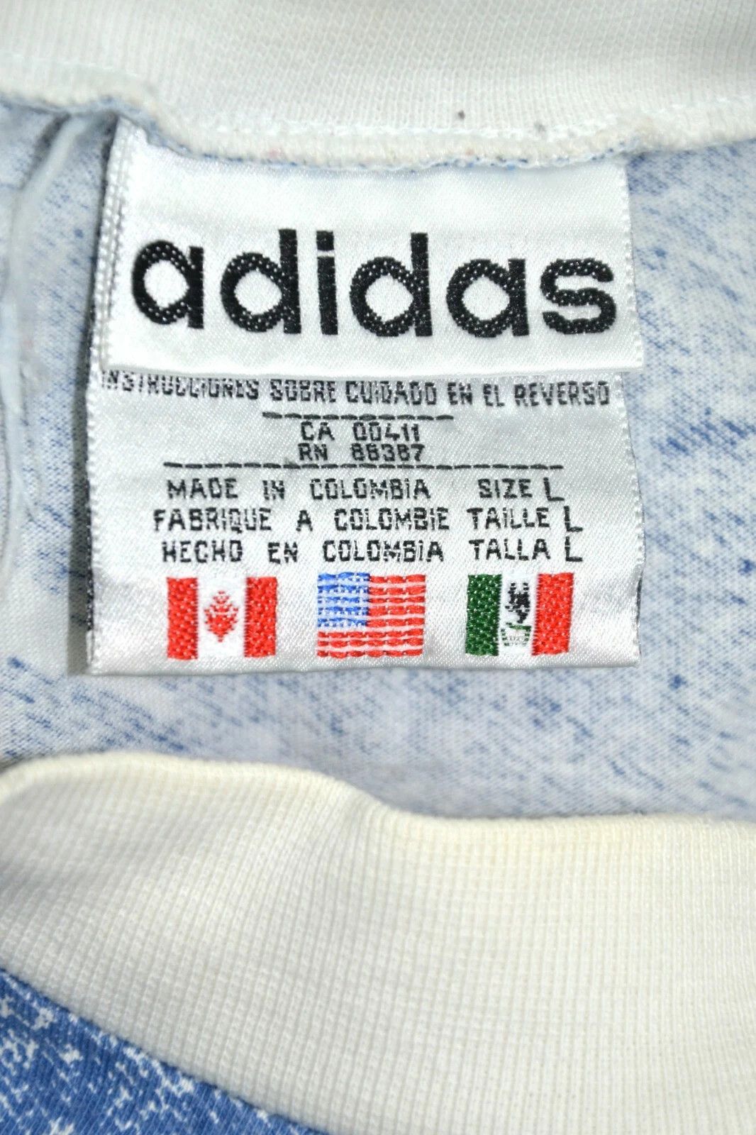 Adidas USA 1994 AWAY FOOTBALL SHIRT JERSEY ADIDAS SIZE L ADULT Size US L / EU 52-54 / 3 - 6 Thumbnail