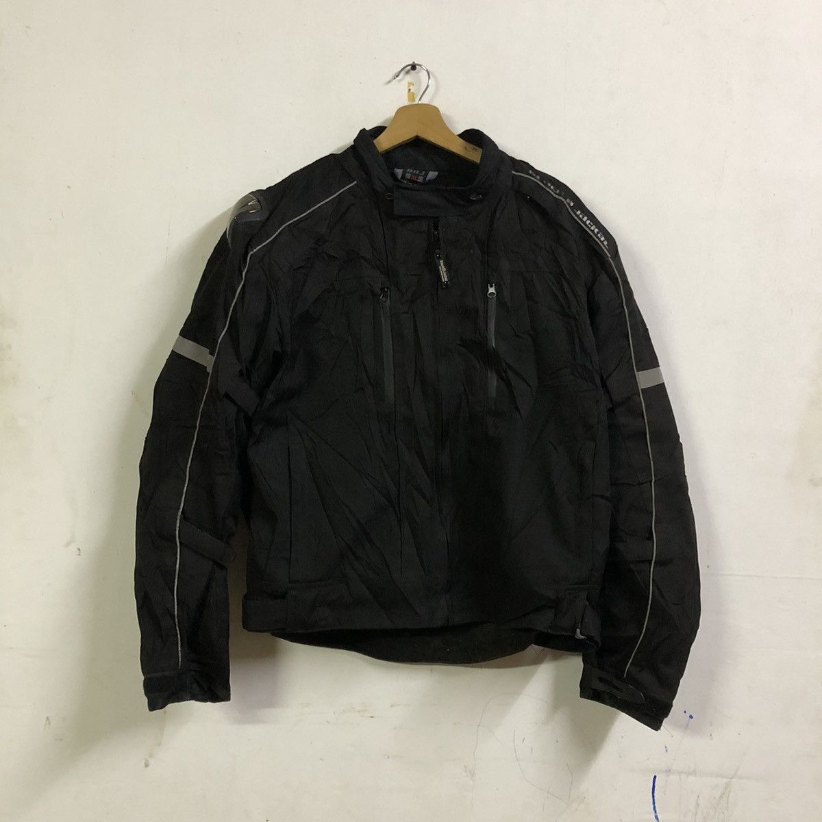 Y2k Black B jackal Motorsport Jacket proctection