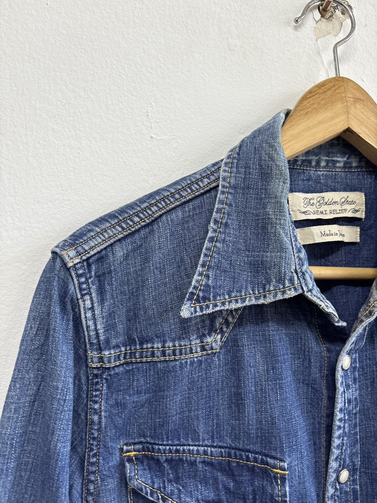 Remi Relief REMI RELIEF Denim Shirt Western Japan Made Size US S / EU 44-46 / 1 - 6 Thumbnail