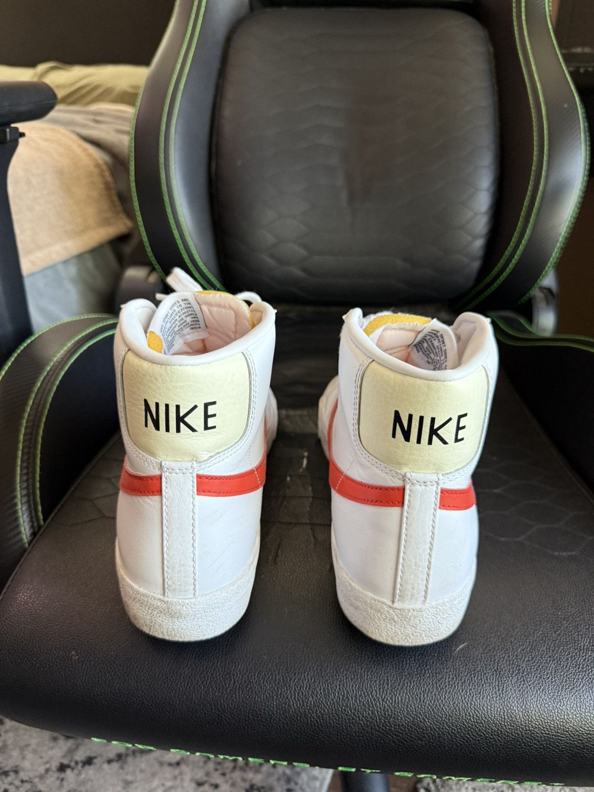 Nike Nike Classic White Hi-Top Blazers Size US 10.5 / EU 43-44 - 3 Thumbnail