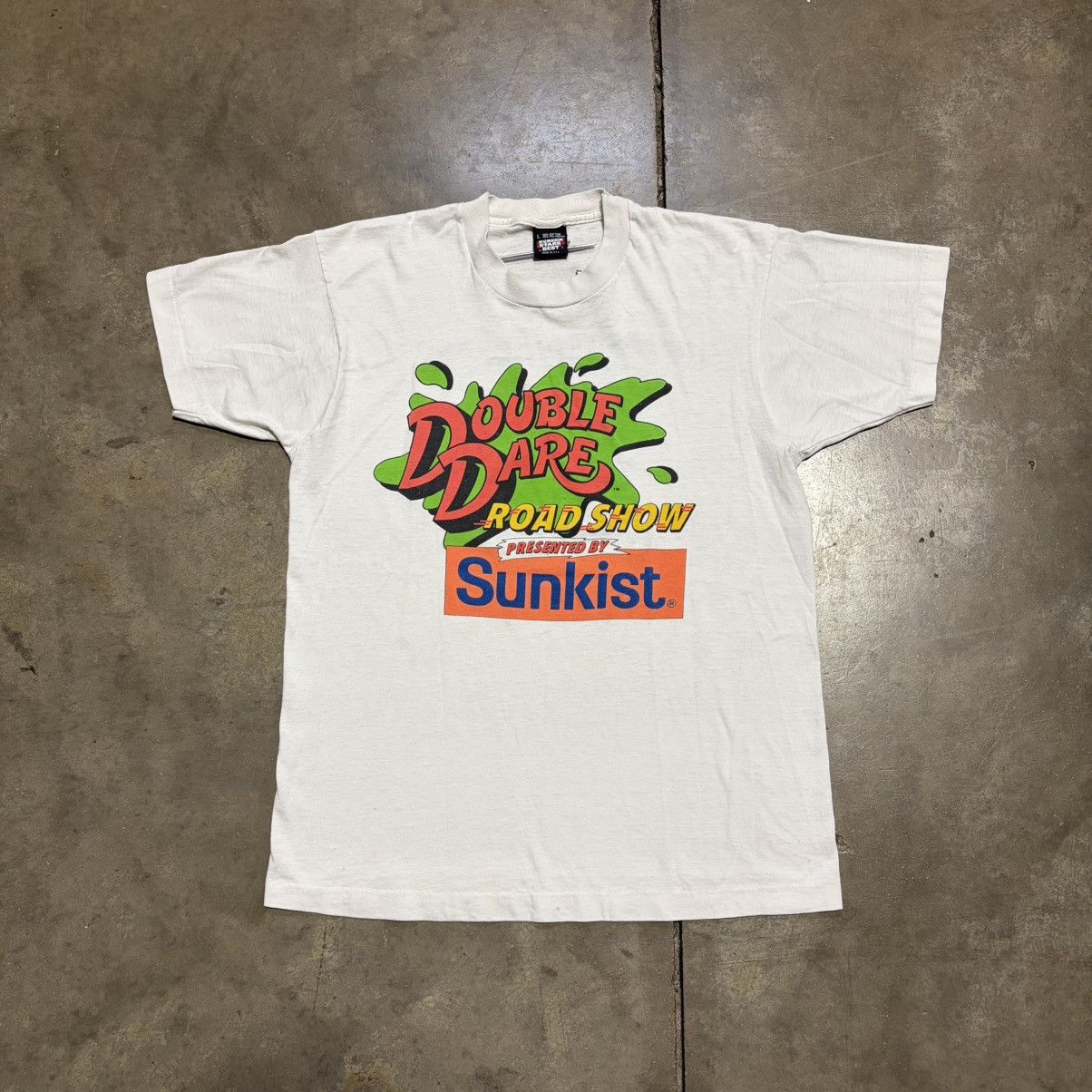 Nickelodeon Vintage Double Dare Nickelodeon Promo T Shirt Sunkist 80s Size US L / EU 52-54 / 3 - 1 Thumbnail