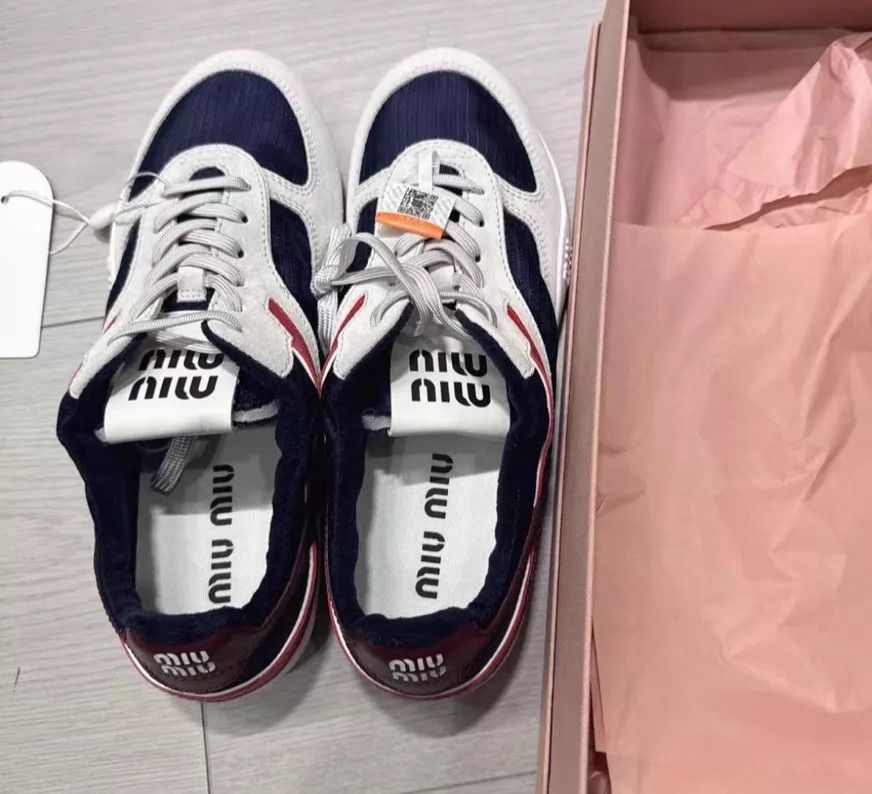 Miu Miu MIU MIU color blocked German Trainer EU 37.5 Size US 7 / IT 37 - 1 Thumbnail