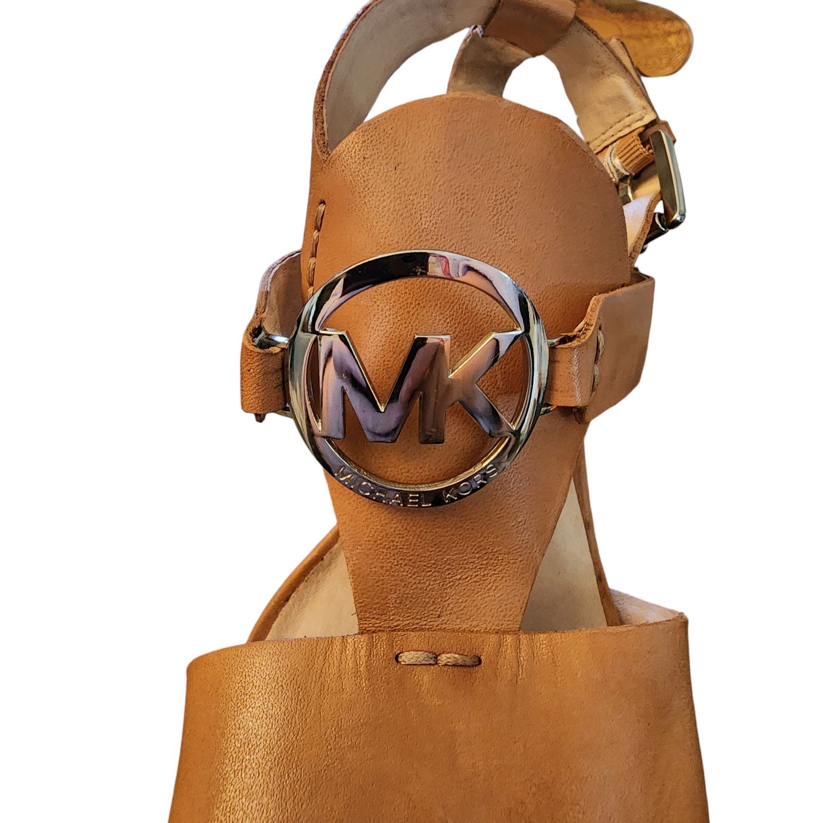 Michael Kors Michael Kors tan leather Open Toe high heels size 7.5M Size US 7.5 / IT 37.5 - 7 Thumbnail