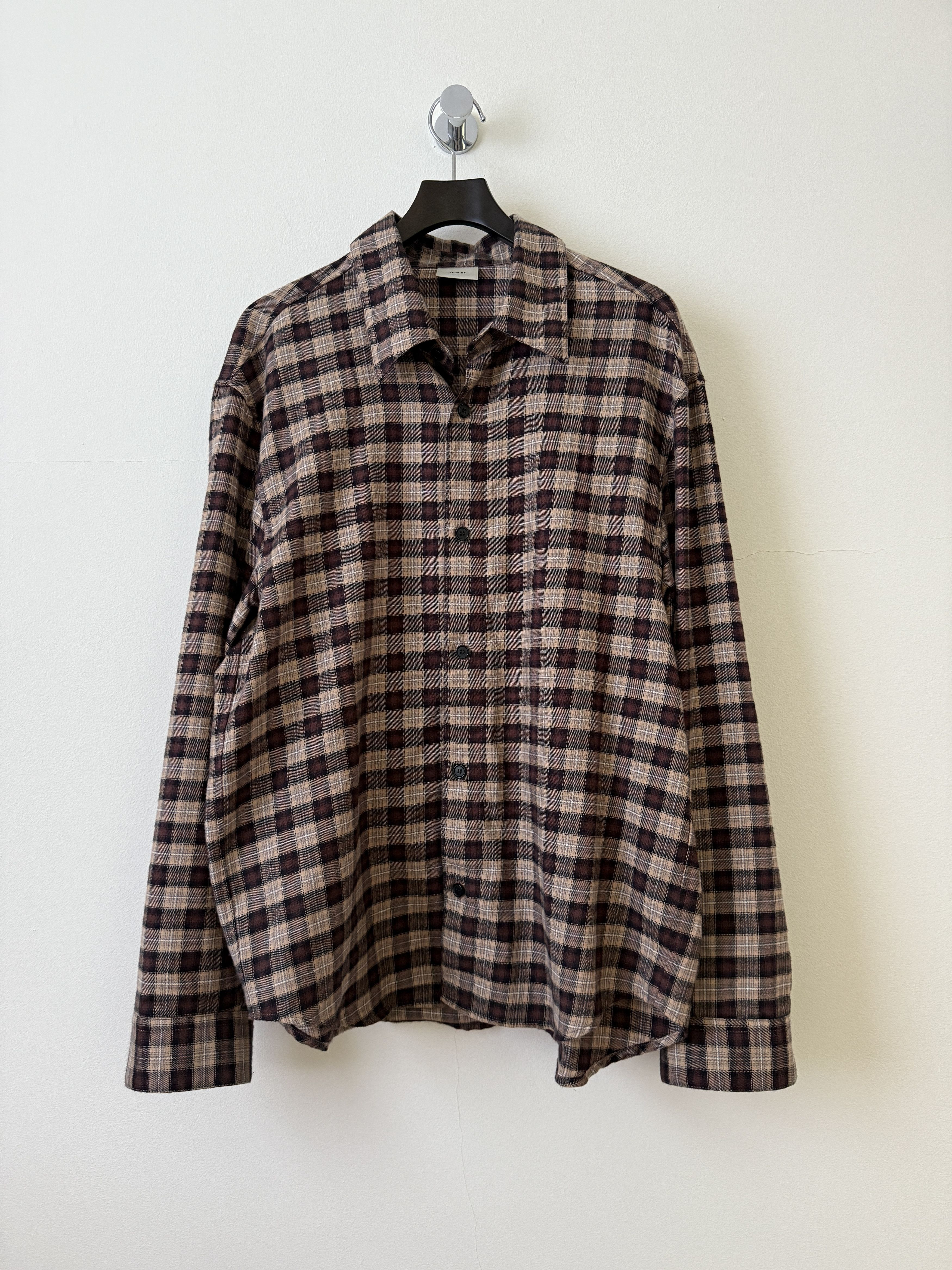 Vuja De Ross Check Flannel in Cashmere & Cotton Size US M / EU 48-50 / 2 - 1 Thumbnail