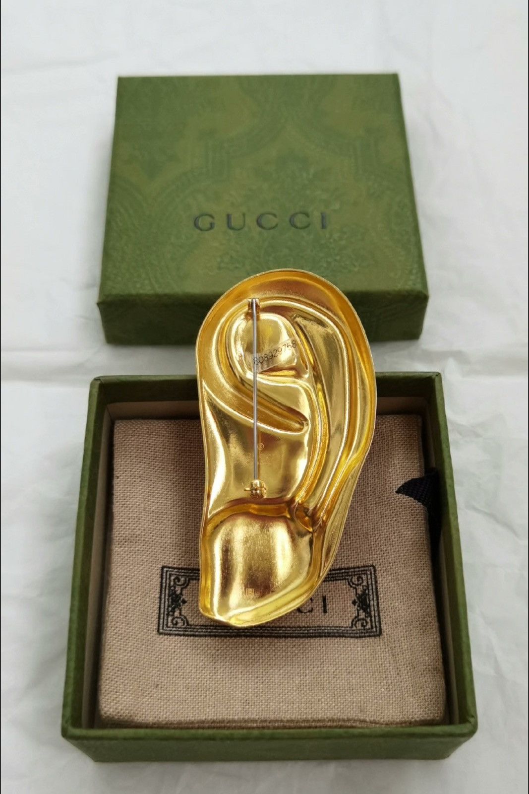 Gucci Runway gold ear brooches RARE Size ONE SIZE - 3 Thumbnail