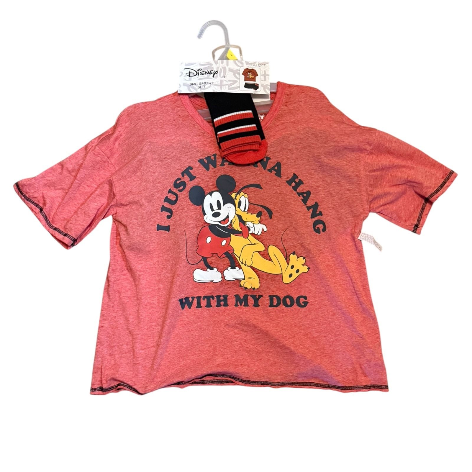 Disney Disney Mickey Mouse Pluto 3 Piece Pajama Set Large Size ONE SIZE - 1 Thumbnail