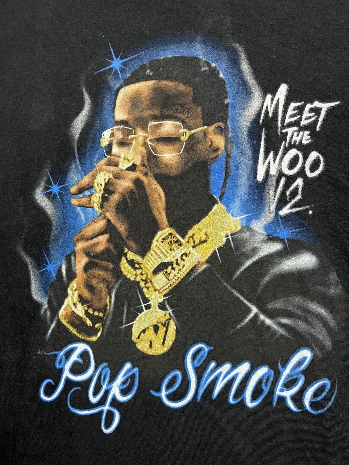 Band Tees × Rap Tees Pop smoke tee Size US XL / EU 56 / 4 - 2 Thumbnail