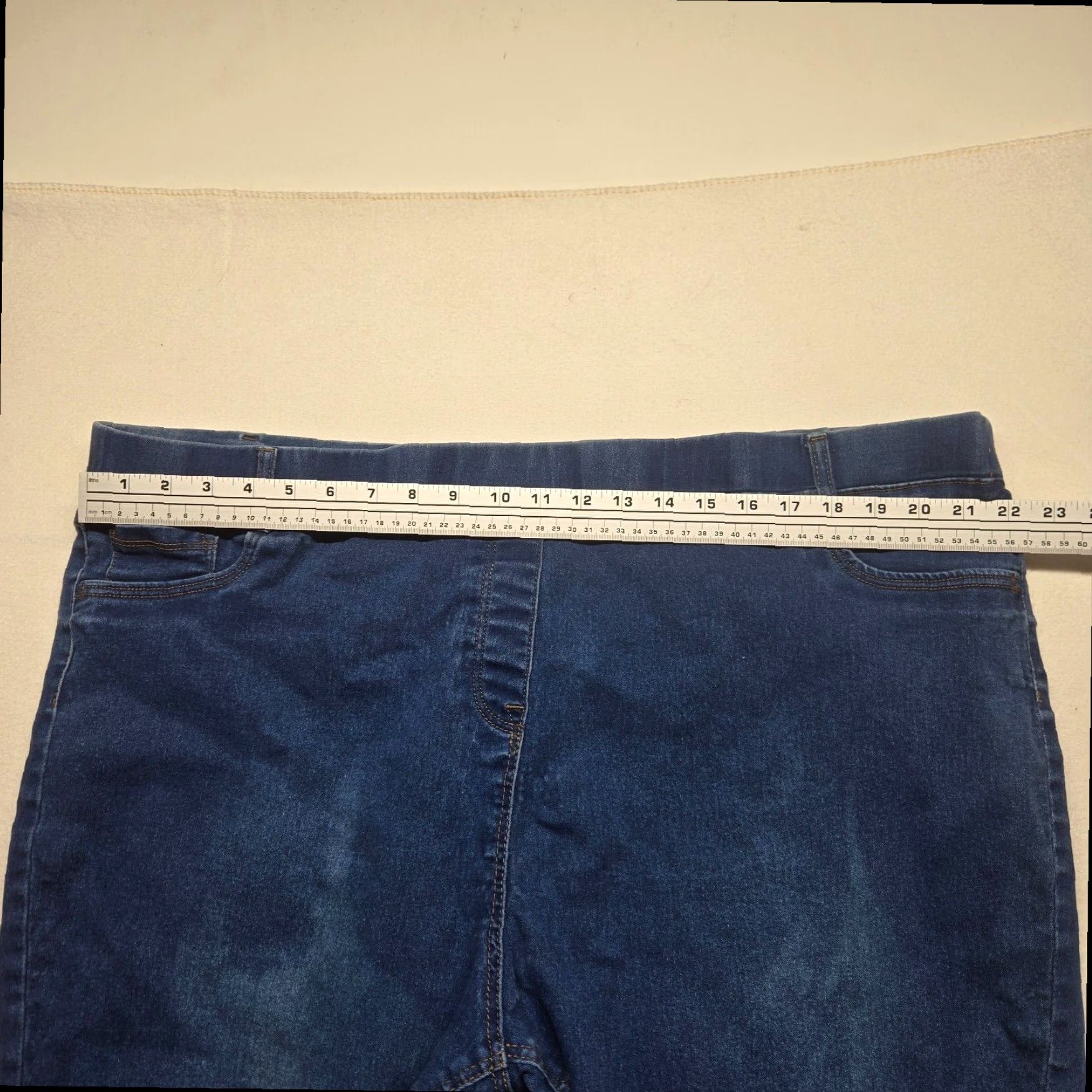 Vintage Simply Be Blue Skinny Jeggings Jeans Pants Women's Plus Size 30L Size 30" / US 8 / IT 44 - 4 Thumbnail