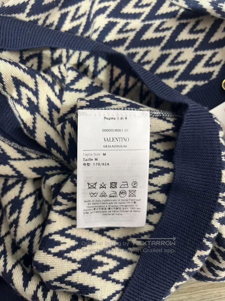 Valentino Valentino Jacquard wool knitted cardigan Size M / US 6-8 / IT 42-44 - 5 Thumbnail