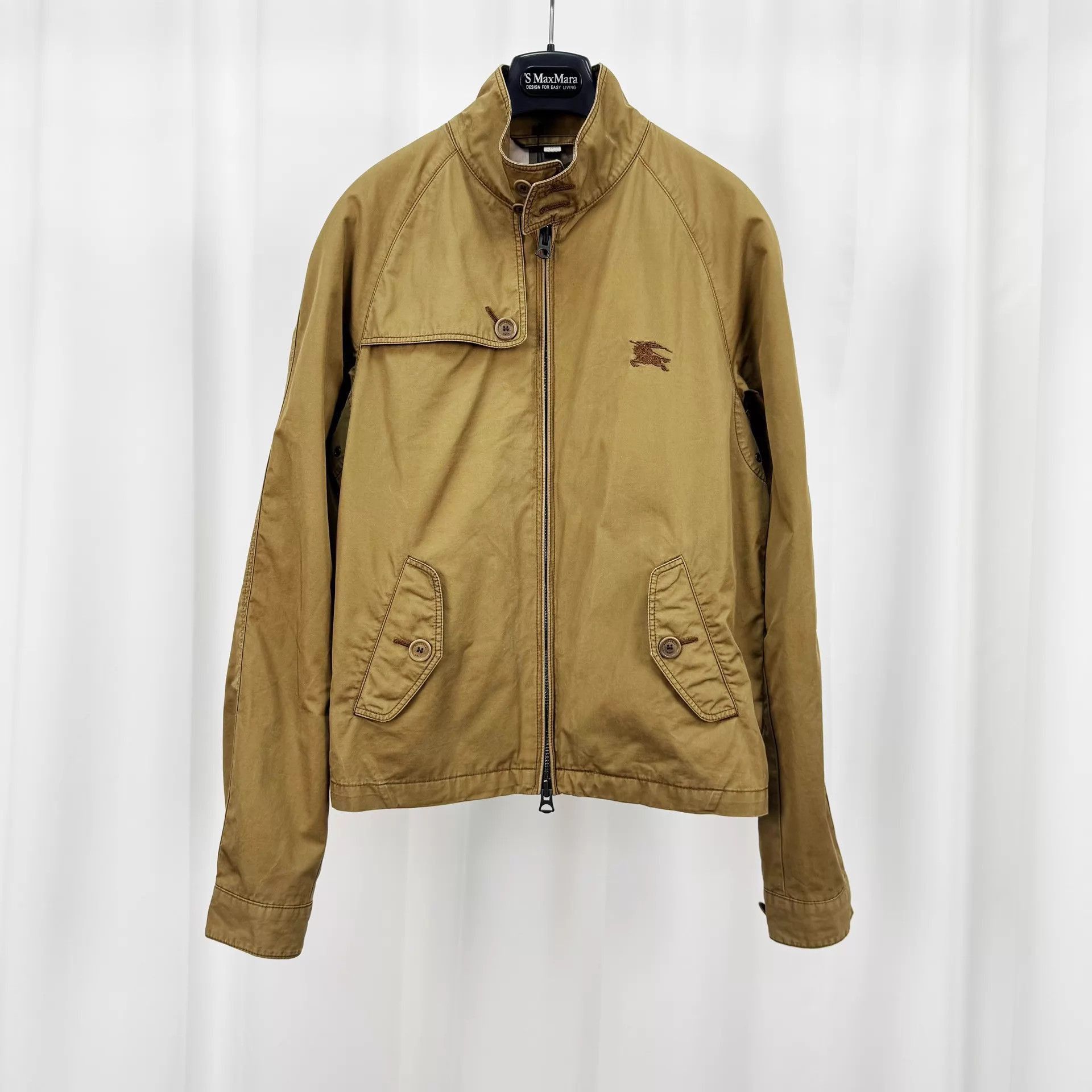 Burberry Beige Lightweight Jacket with Zip Pockets - Size S Size US S / EU 44-46 / 1 - 1 Thumbnail