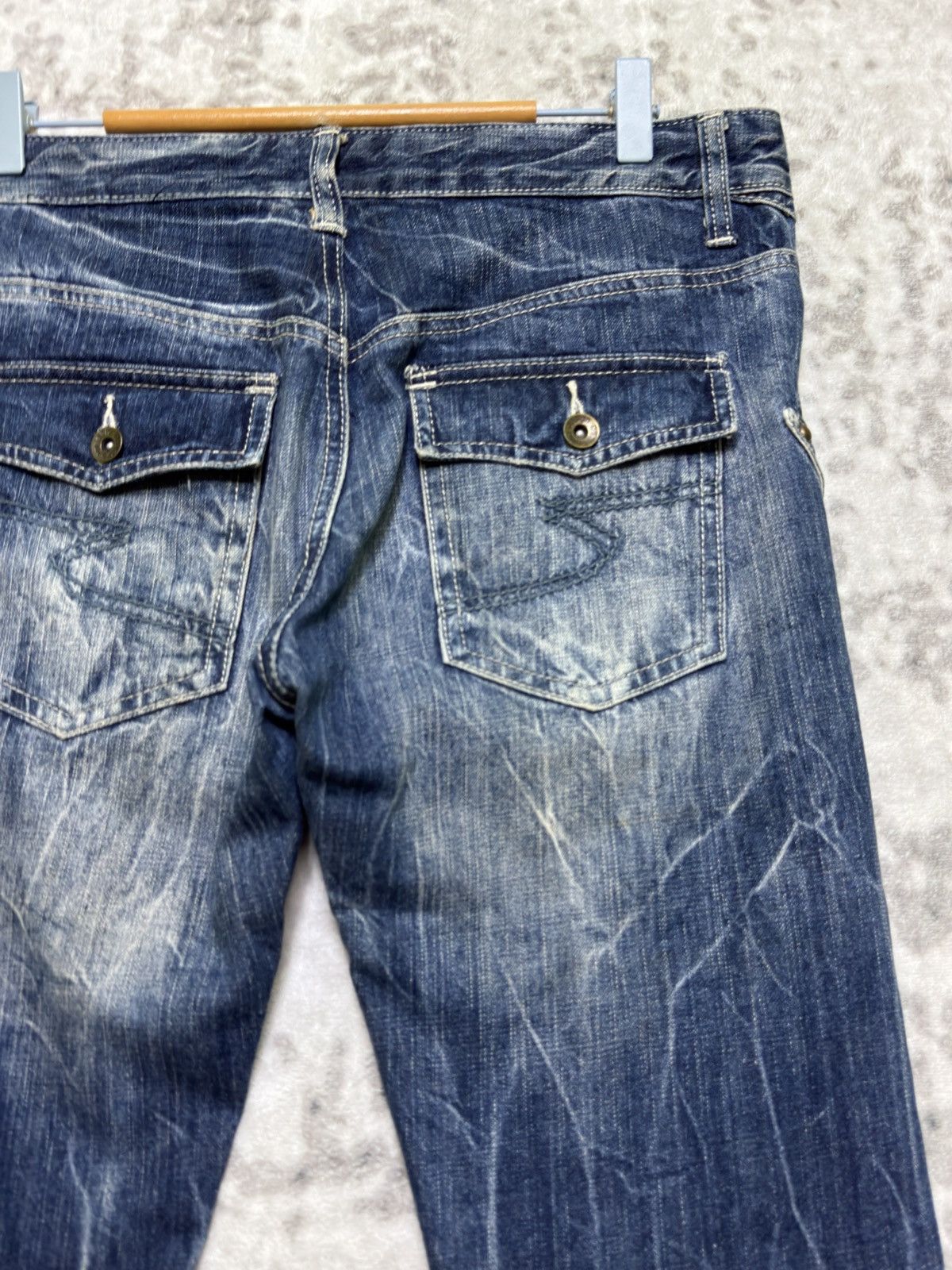 Hysteric Glamour Semantic Design Flare Y2K Punk Distressed Denim Studded Size US 32 / EU 48 - 11 Thumbnail