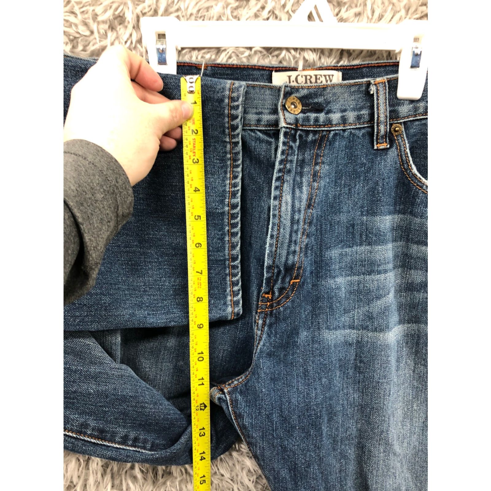 J.Crew J.Crew Jeans Size 38x32 Mens Mid Rise Straight Leg Dark Wash Blue Denim Size US 38 / EU 54 - 4 Thumbnail