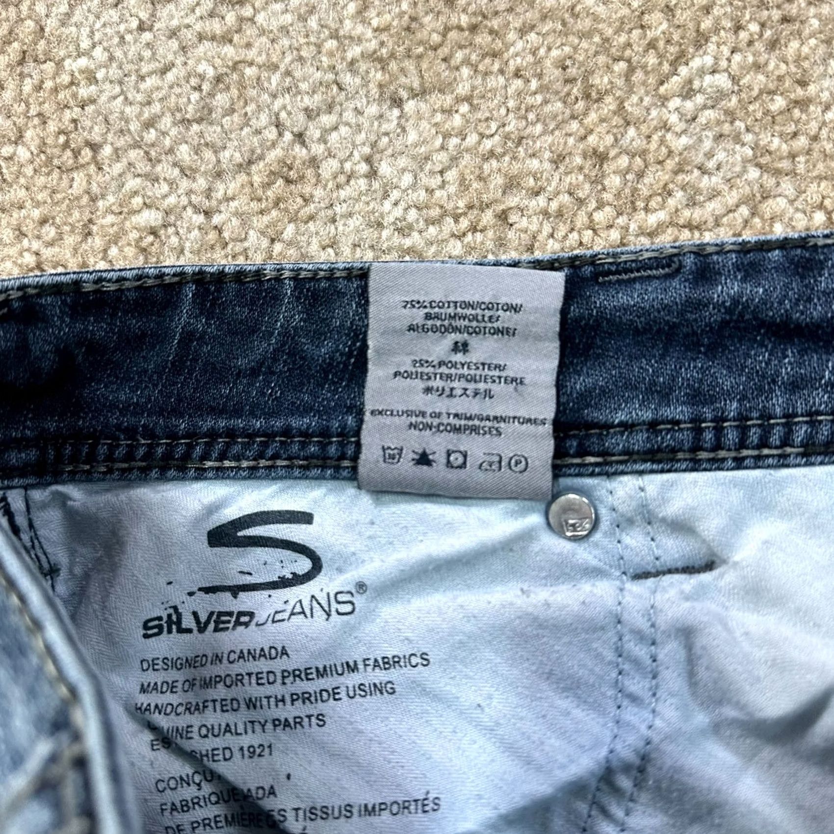 Silver Jeans Co. Silver Jeans Suki Bootcut Jeans Women's 36x28 Blue Denim Stretch Slim Mid Rise 5-Pocket Denim Pants Regular Size Size 25" / US 0 / IT 36 - 5 Thumbnail