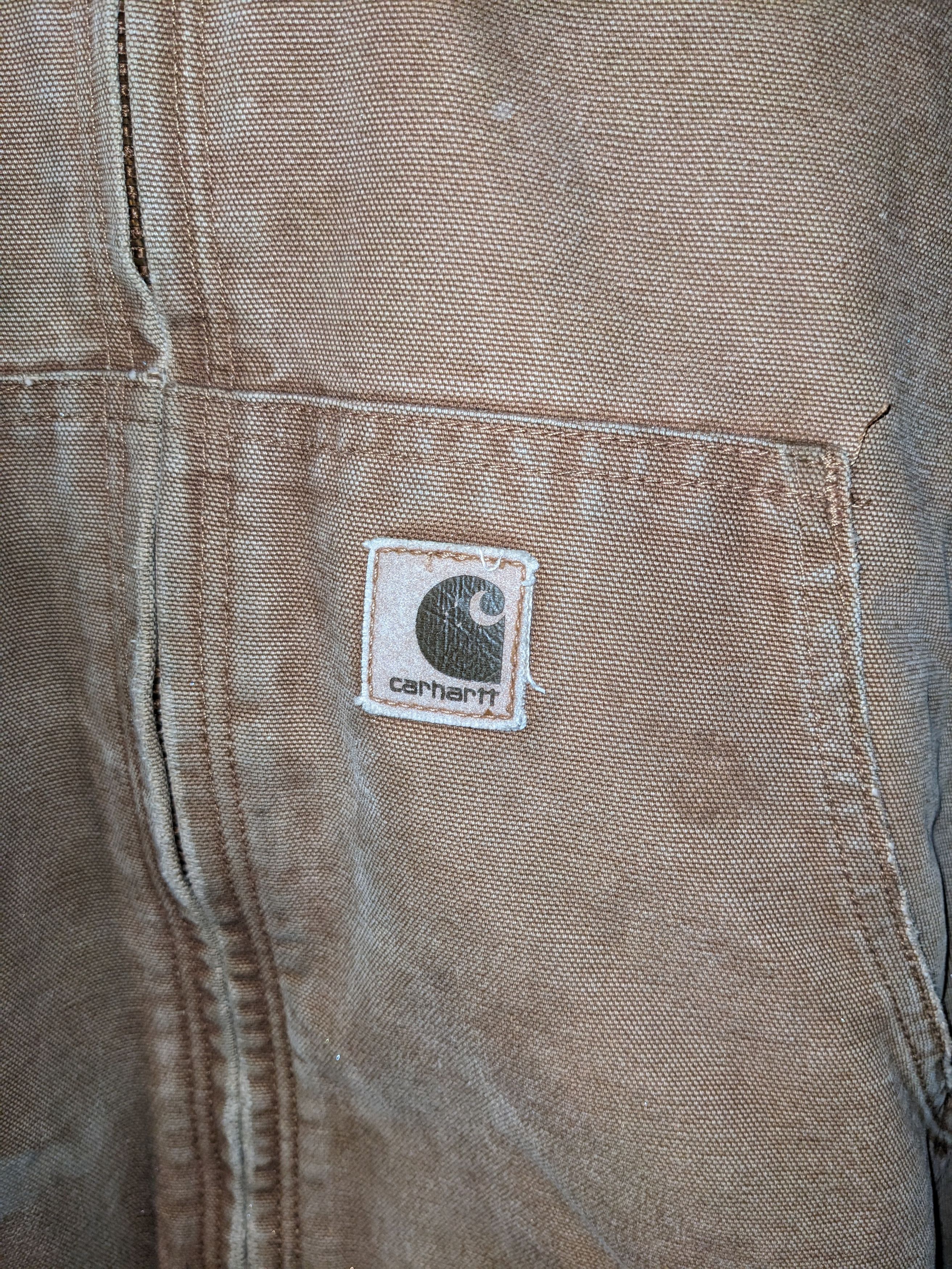 Carhartt × Vintage Vintage Carhartt J180 BRN Brown Large Full Zip Hooded Jacket Size US L / EU 52-54 / 3 - 2 Thumbnail