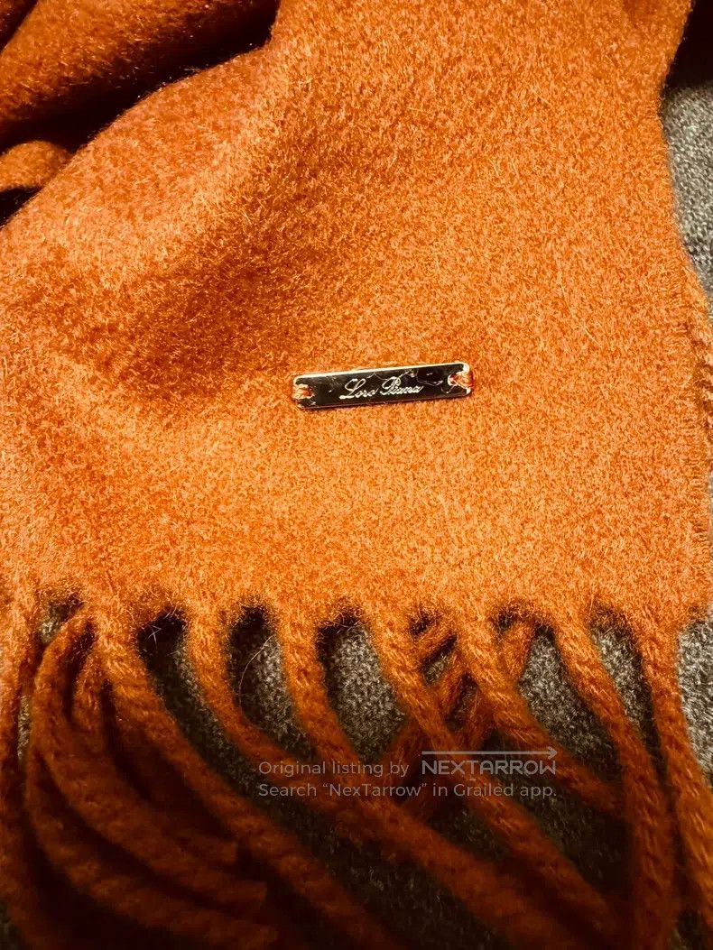 Loro Piana Loro Piana Cashmere Scarf, Brick Red Size ONE SIZE - 5 Thumbnail