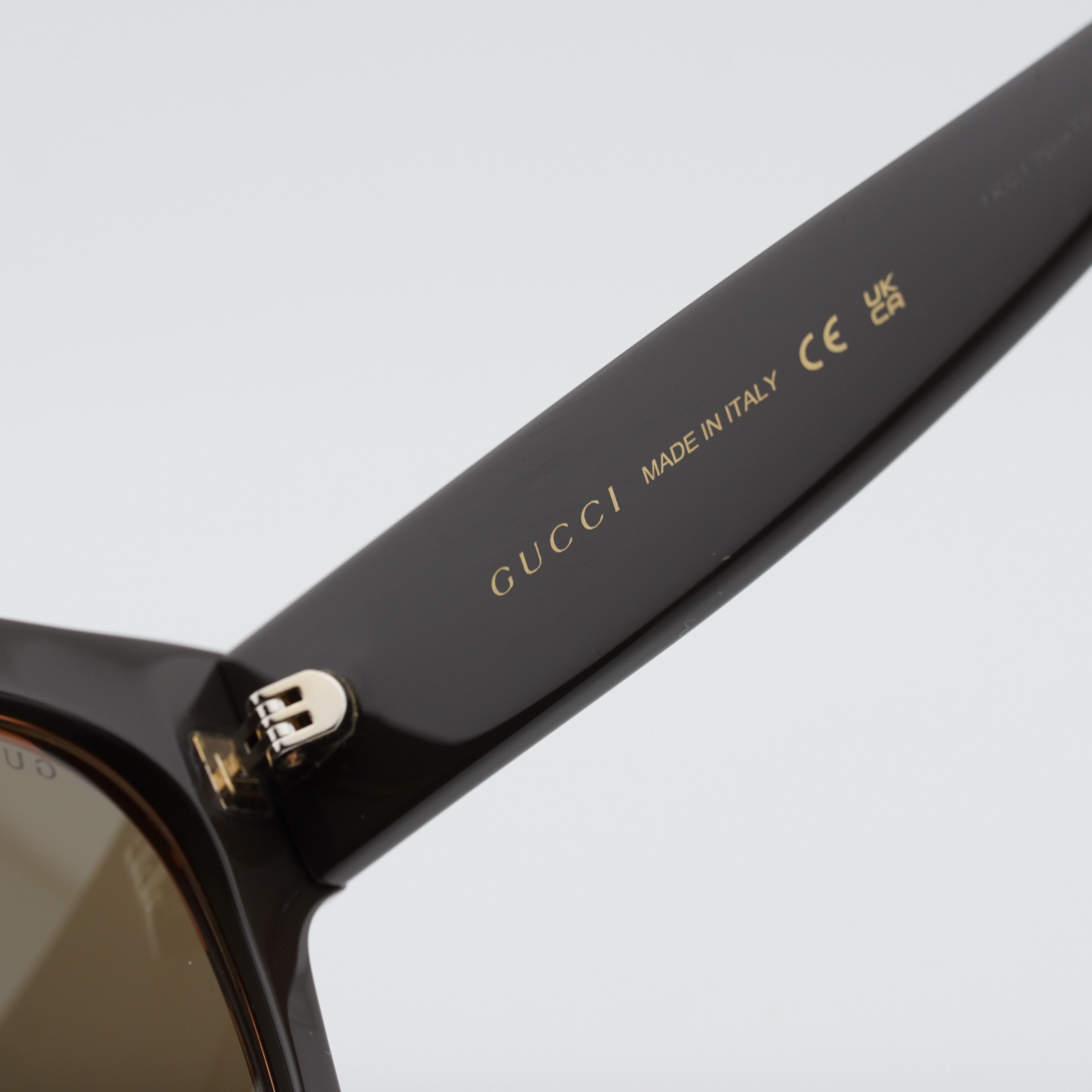 Gucci Gucci GG1789S 004 Sunglasses Peach/Brown Square Frame Size ONE SIZE - 10 Thumbnail