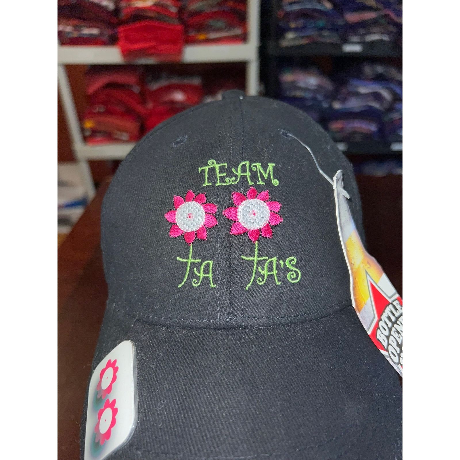 Vintage Vintage Bottle Opener Hat Team Ta Tas Graphic Cap Headwear Size ONE SIZE - 2 Thumbnail