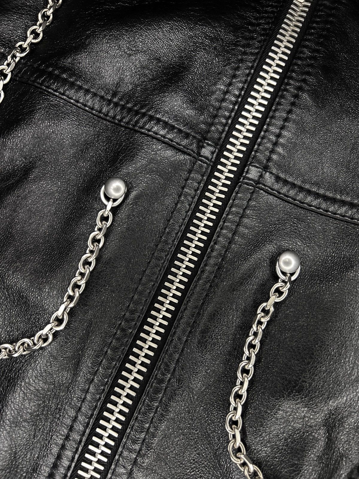 Celine F/W 21 Chained Leather Bomber Size US L / EU 52-54 / 3 - 15 Thumbnail