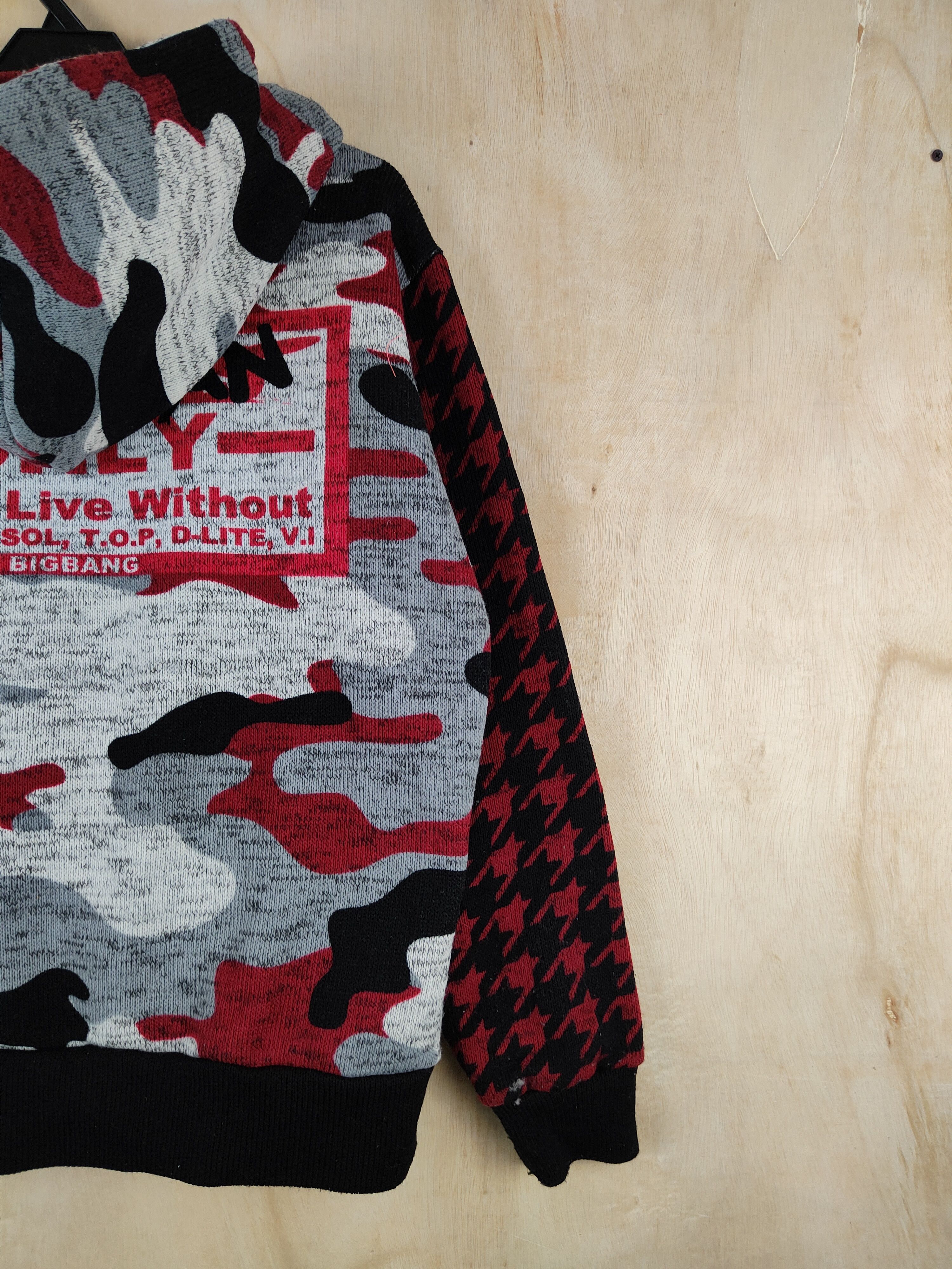 Japanese Brand Japanese Brand Red Bigbang Knitwear Hoodie Sweaters #S2549 Size L / US 10 / IT 46 - 3 Thumbnail