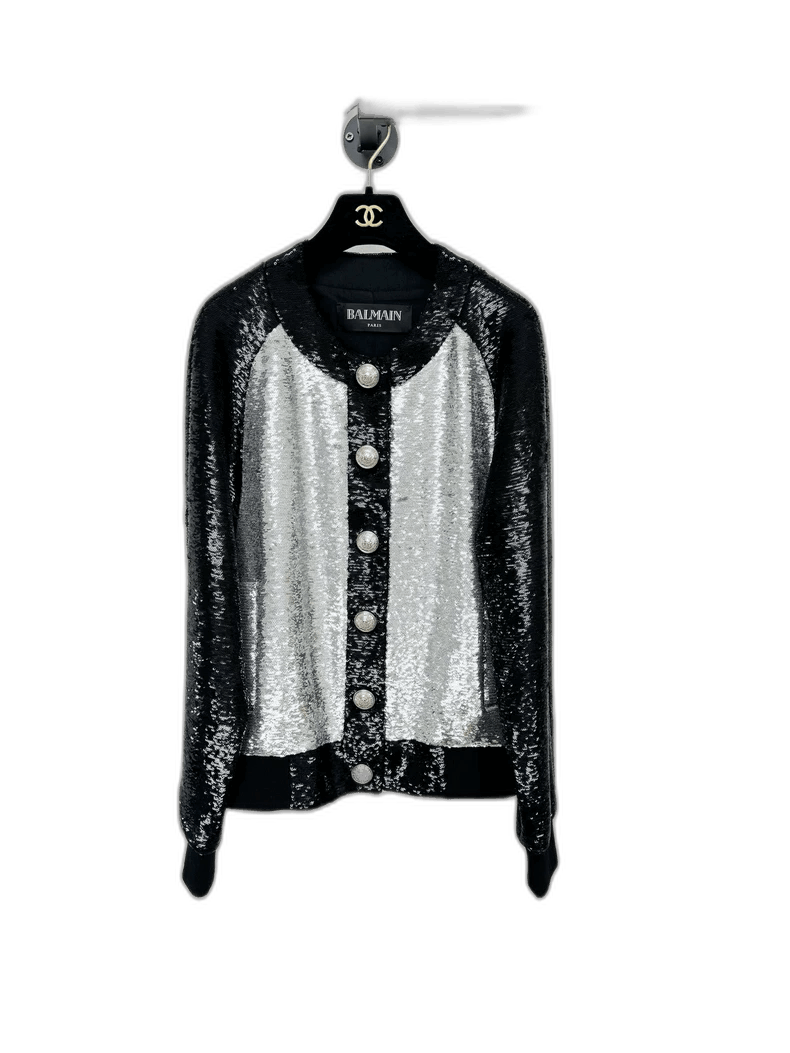 Balmain balmain sequined cardigan jacket-2508 Size US S / EU 44-46 / 1 - 1 Thumbnail