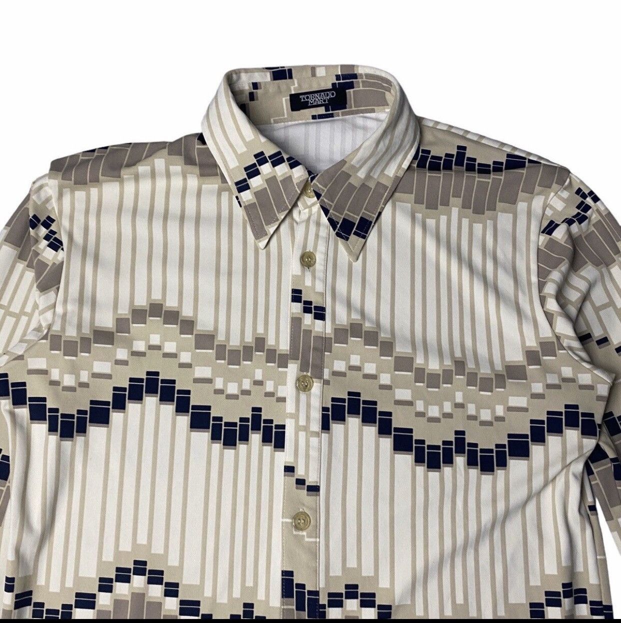 Japanese Brand 2000’s Tornado Mart Punk Square Shirt Size US M / EU 48-50 / 2 - 2 Thumbnail