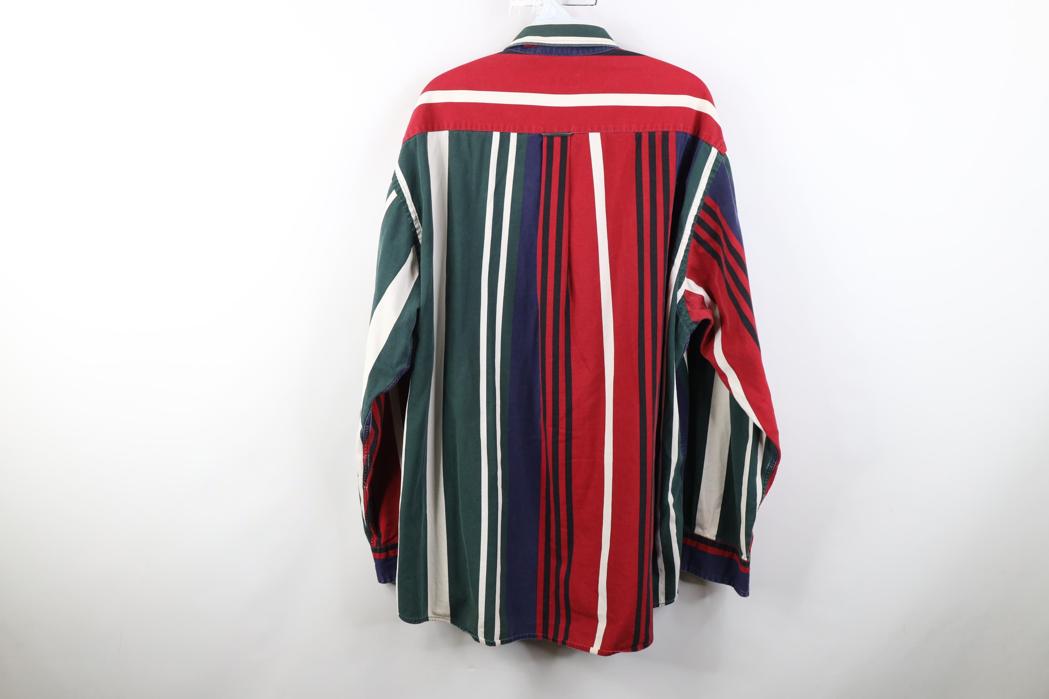 Nautica Vintage 90s Nautica Block Collared Button Down Shirt Cotton Size US XL / EU 56 / 4 - 14 Thumbnail