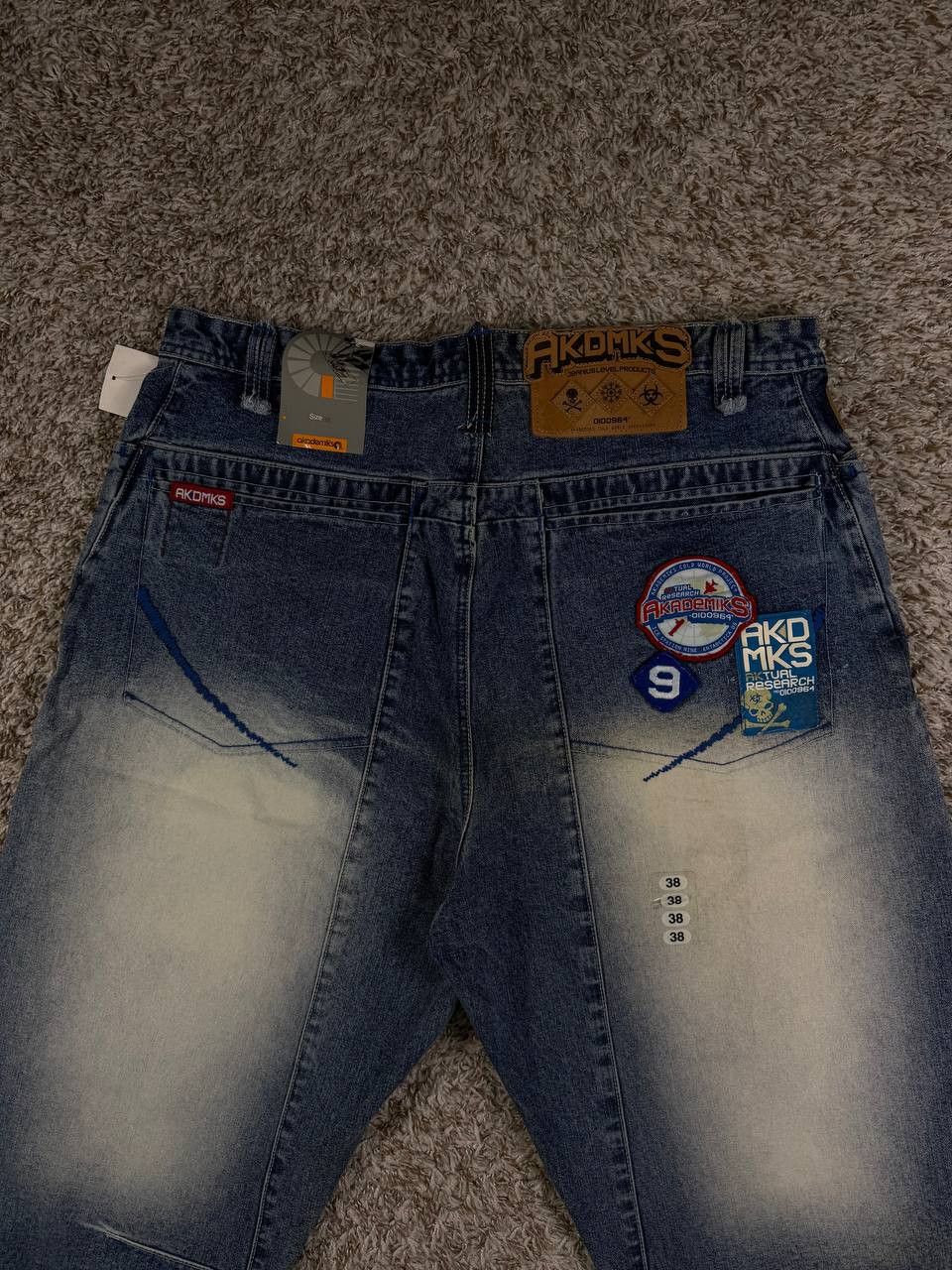 Akademiks Vintage Akademiks Baggy Jeans Denim Y2K Hip Hop Patches Size US 38 / EU 54 - 14 Thumbnail
