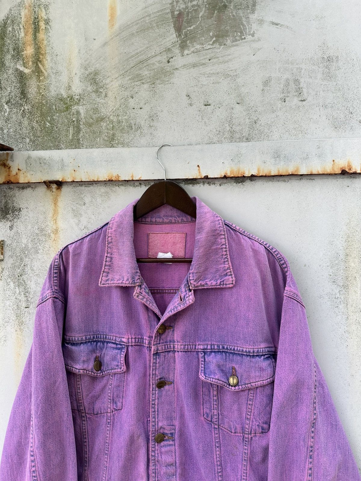 Marithe + Francois Girbaud 👹Vintage Marithe Francois Girbaud Purple Trucker Jacket Size US M / EU 48-50 / 2 - 4 Thumbnail