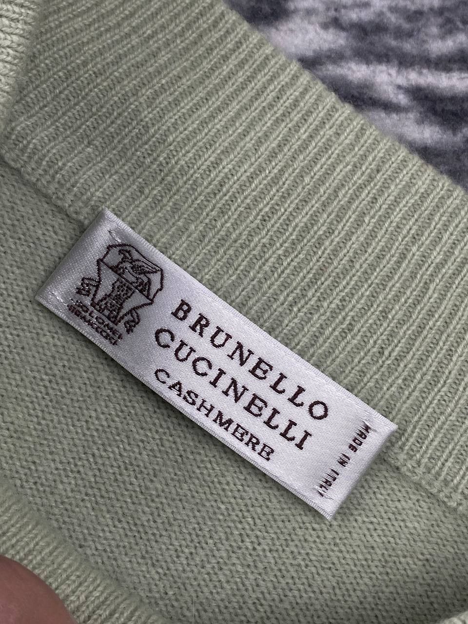 Brunello Cucinelli Brunello Cucinelli Cashmere Sweater Men Size 52 Green Size US L / EU 52-54 / 3 - 7 Thumbnail