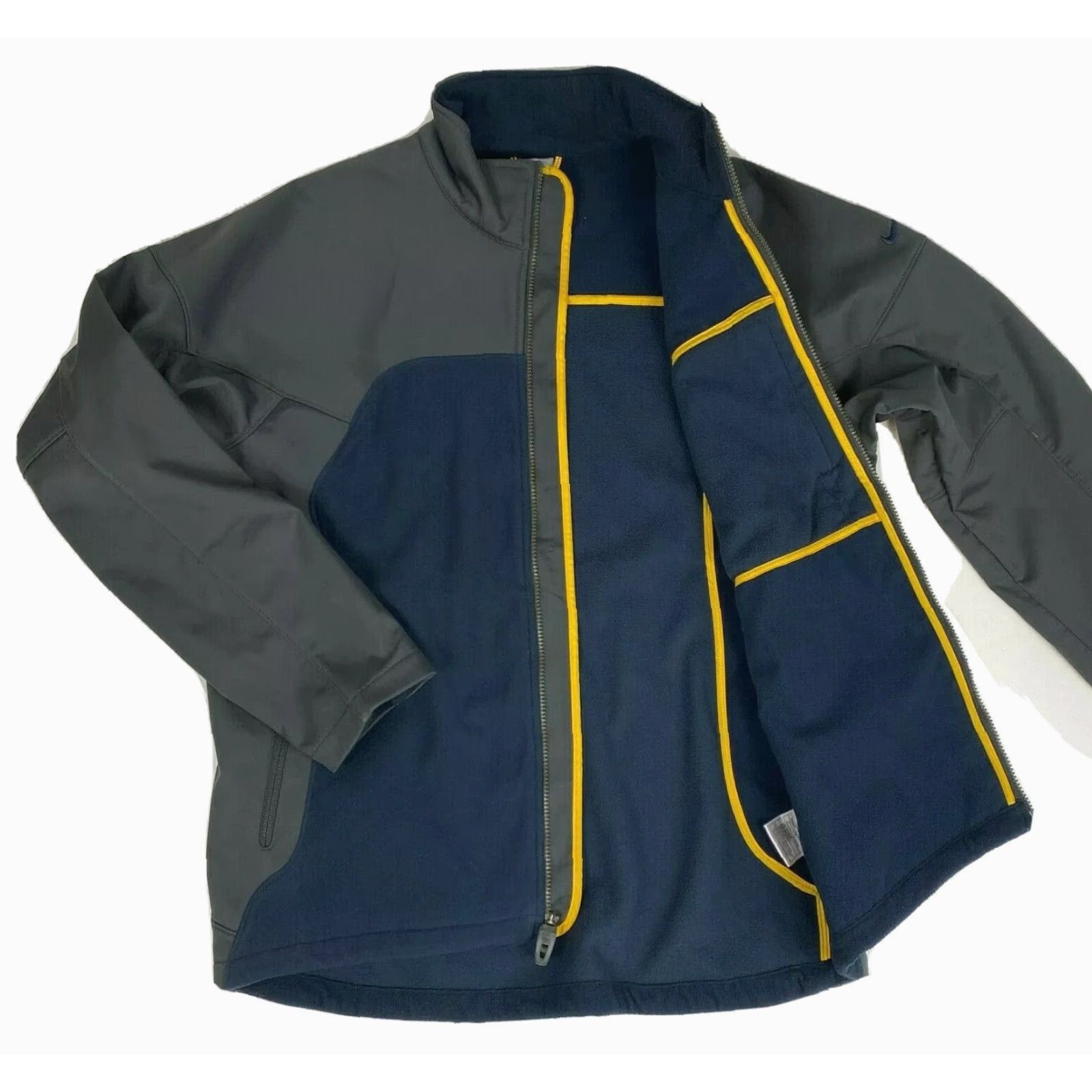 Nike Nike Vintage Fleece Full Zip Jacket Shirt Mens L Gray & Blue Y2K 90s Sports Logo Front Zip Size US L / EU 52-54 / 3 - 3 Thumbnail