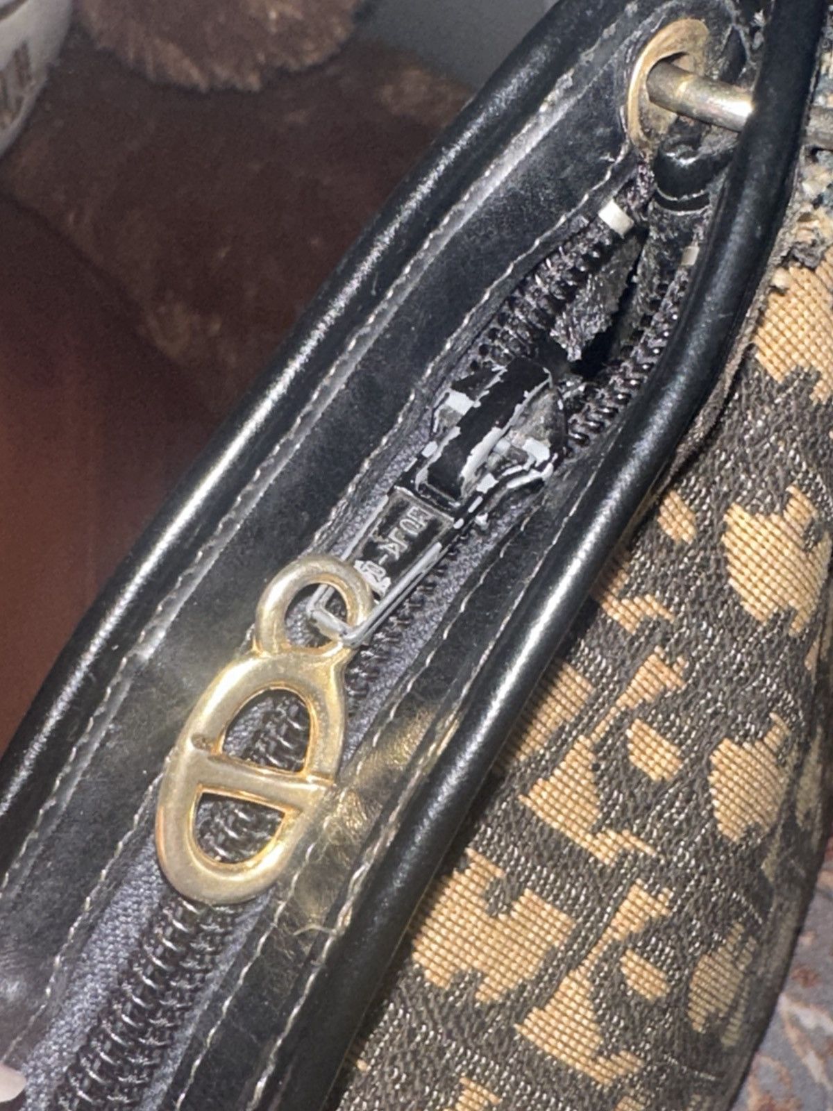 Dior Christian Dior Vintage Oblique Canvas Size ONE SIZE - 5 Thumbnail