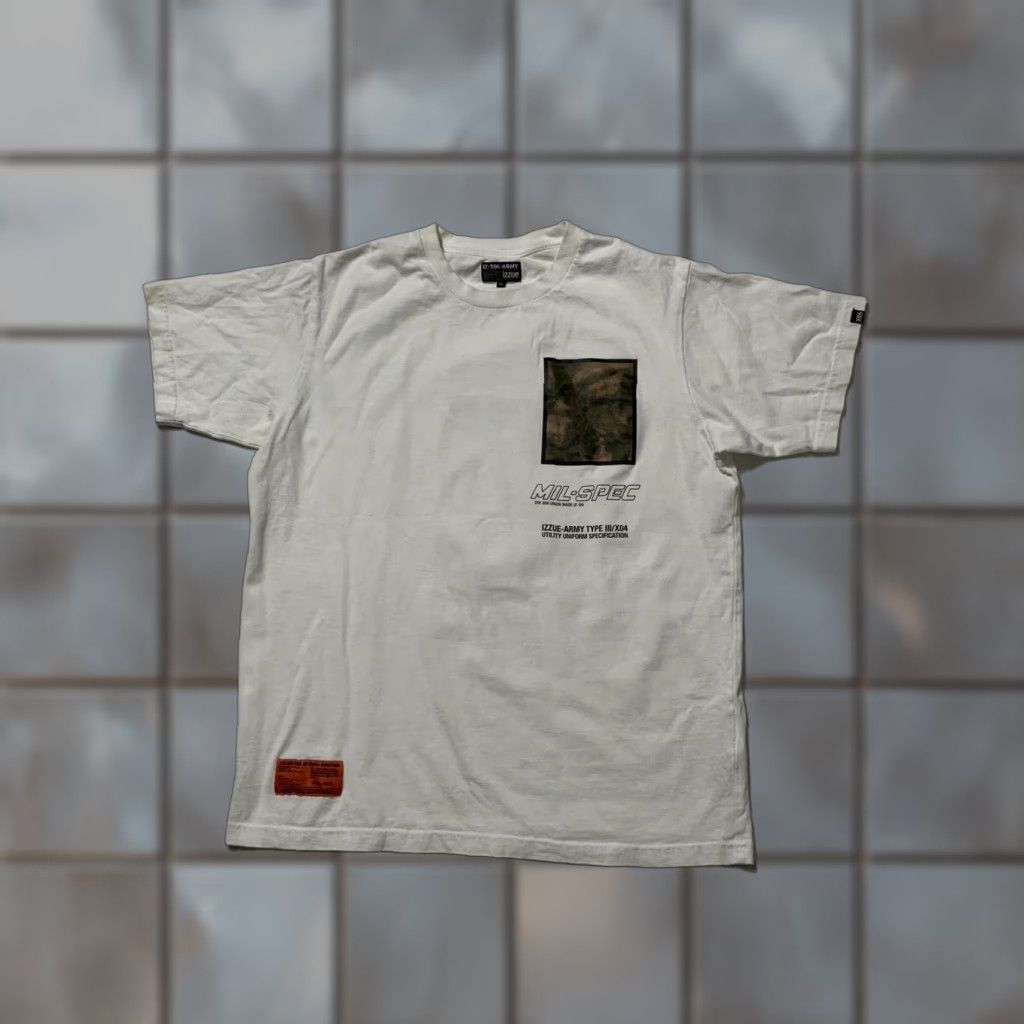 izzue VINTAGE Izzue Army Mil-Spec Camouflage White Union Made T-Shirt XL Men Shirt Size US XL / EU 56 / 4 - 1 Thumbnail