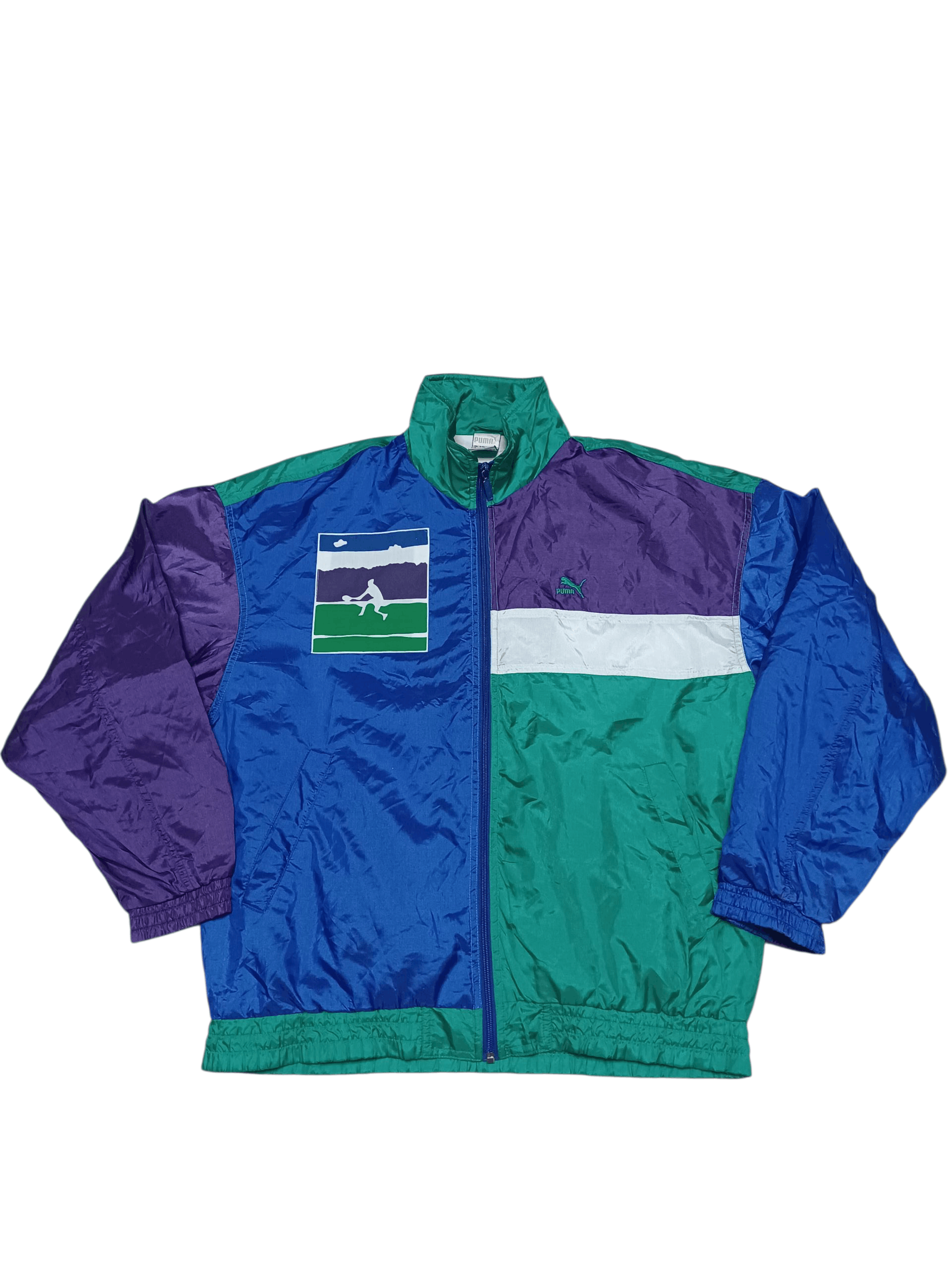 Puma PUMA TENNIS VINTAGE 90S NYLON TRACK JACKET Size US L / EU 52-54 / 3 - 1 Thumbnail