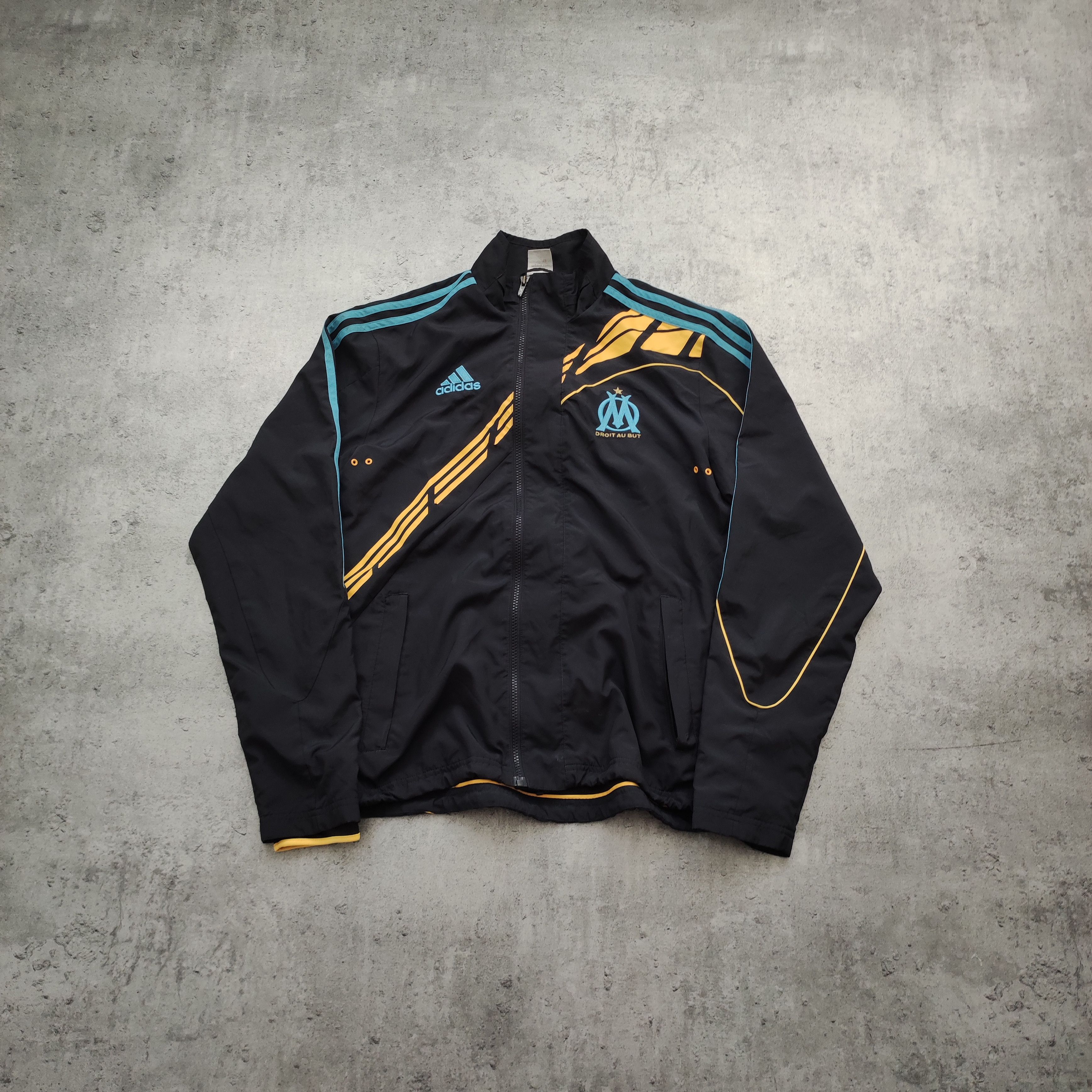 Adidas × Vintage RARE Football Core 2009 Adidas x Olympique Marseille Track Size US M / EU 48-50 / 2 - 1 Thumbnail