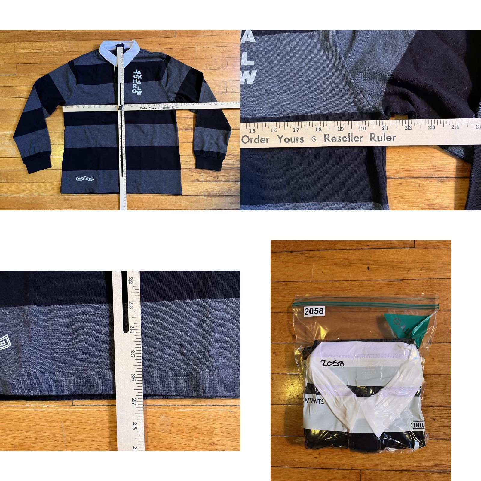 Express VINTAGE Jack Harlow American Express Long Sleeve Rugby Shirt Mens M Brooklyn Steel Size US M / EU 48-50 / 2 - 8 Thumbnail
