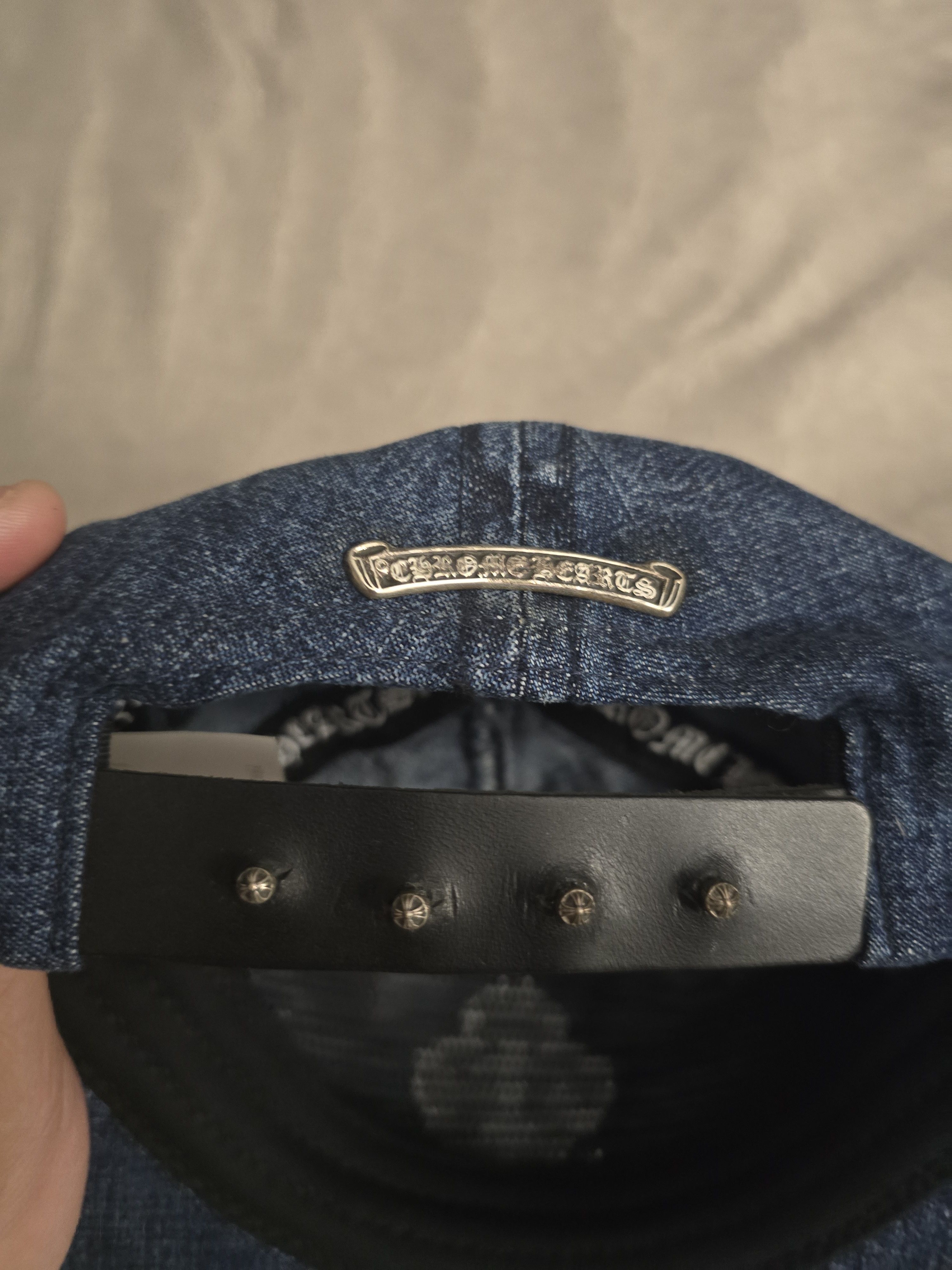 Chrome Hearts Chrome Hearts Denim Dagger Hat Snapback Size ONE SIZE - 3 Thumbnail